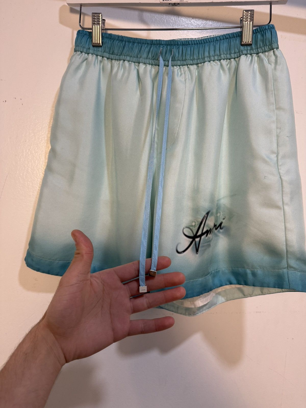 Amiri Amiri Resort Club silk-satin shorts Size US 32 / EU 48 - 3 Thumbnail