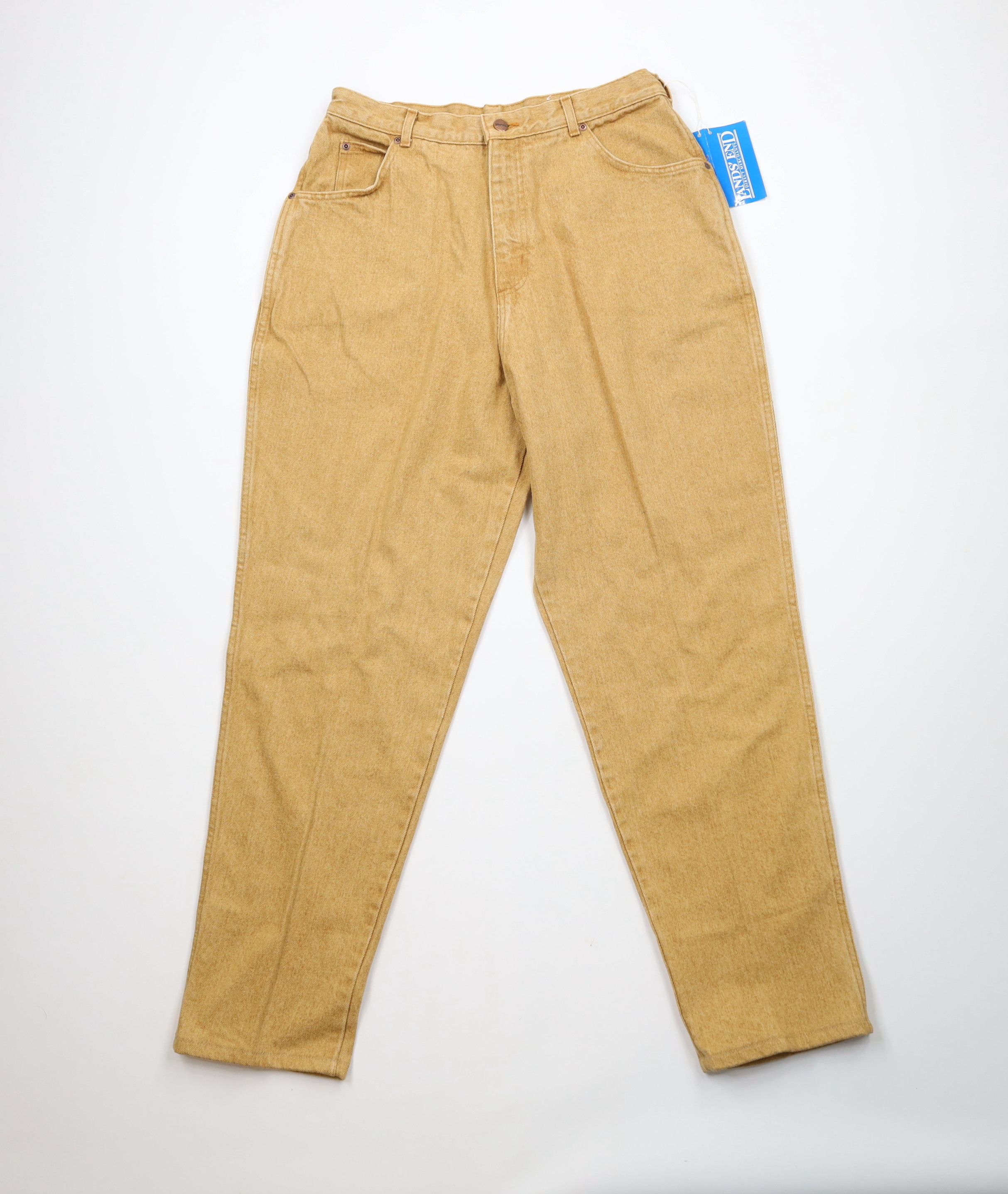 Lands' End × Vintage Deadstock Vintage 90s Lands End High Waist Denim Jeans USA Size 38" / US 16 / IT 52 - 1 Thumbnail