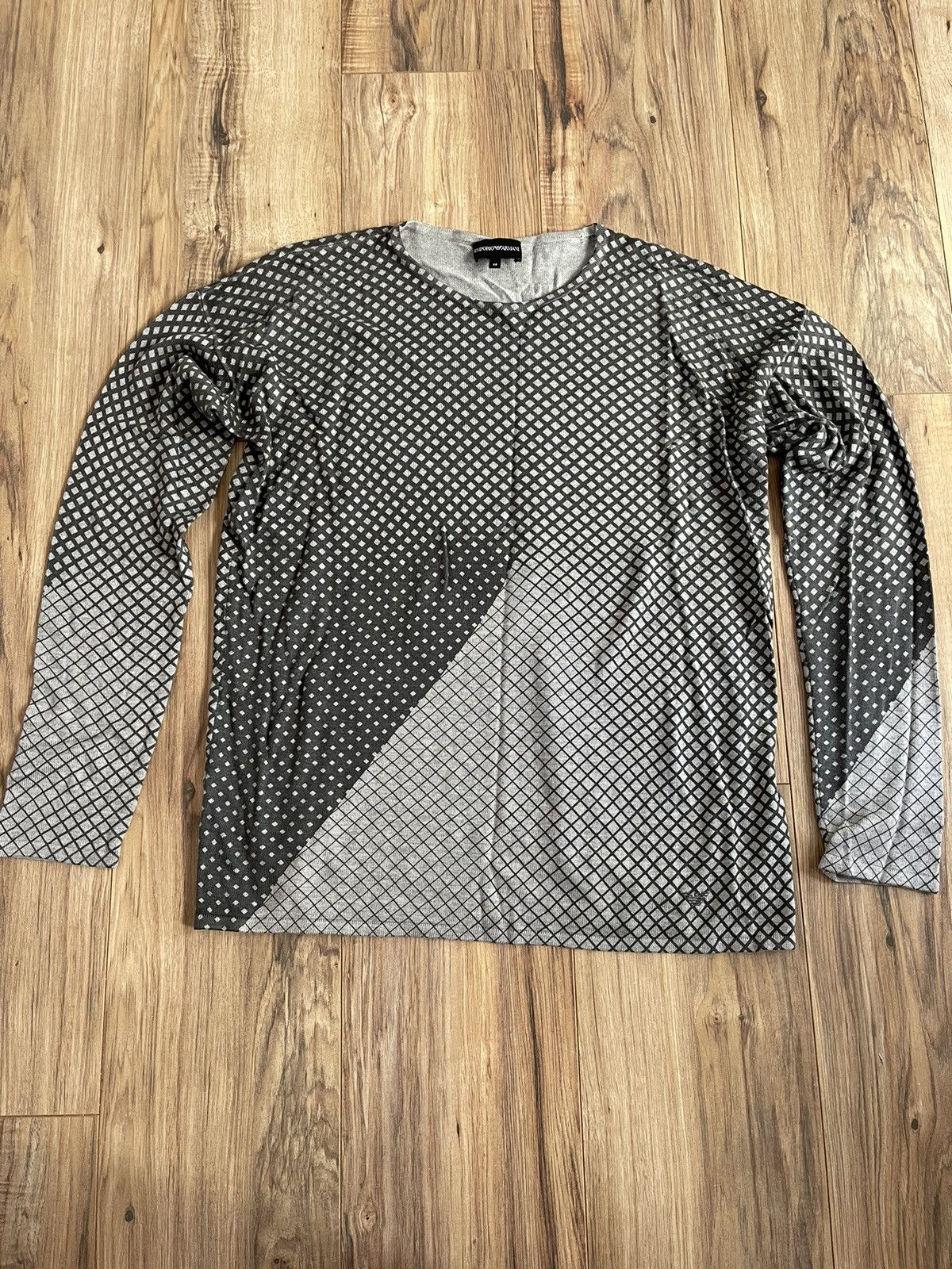 image of Emporio Armani Sweater in Grey, Men's (Size Medium)
