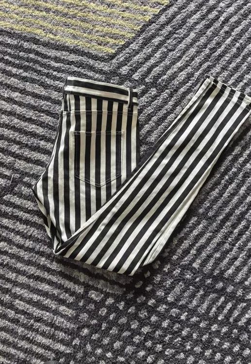 Saint Laurent Paris Saint Laurent Paris Saint Laurent Paris 13AW Runway Stripe Size US 33 - 3 Thumbnail