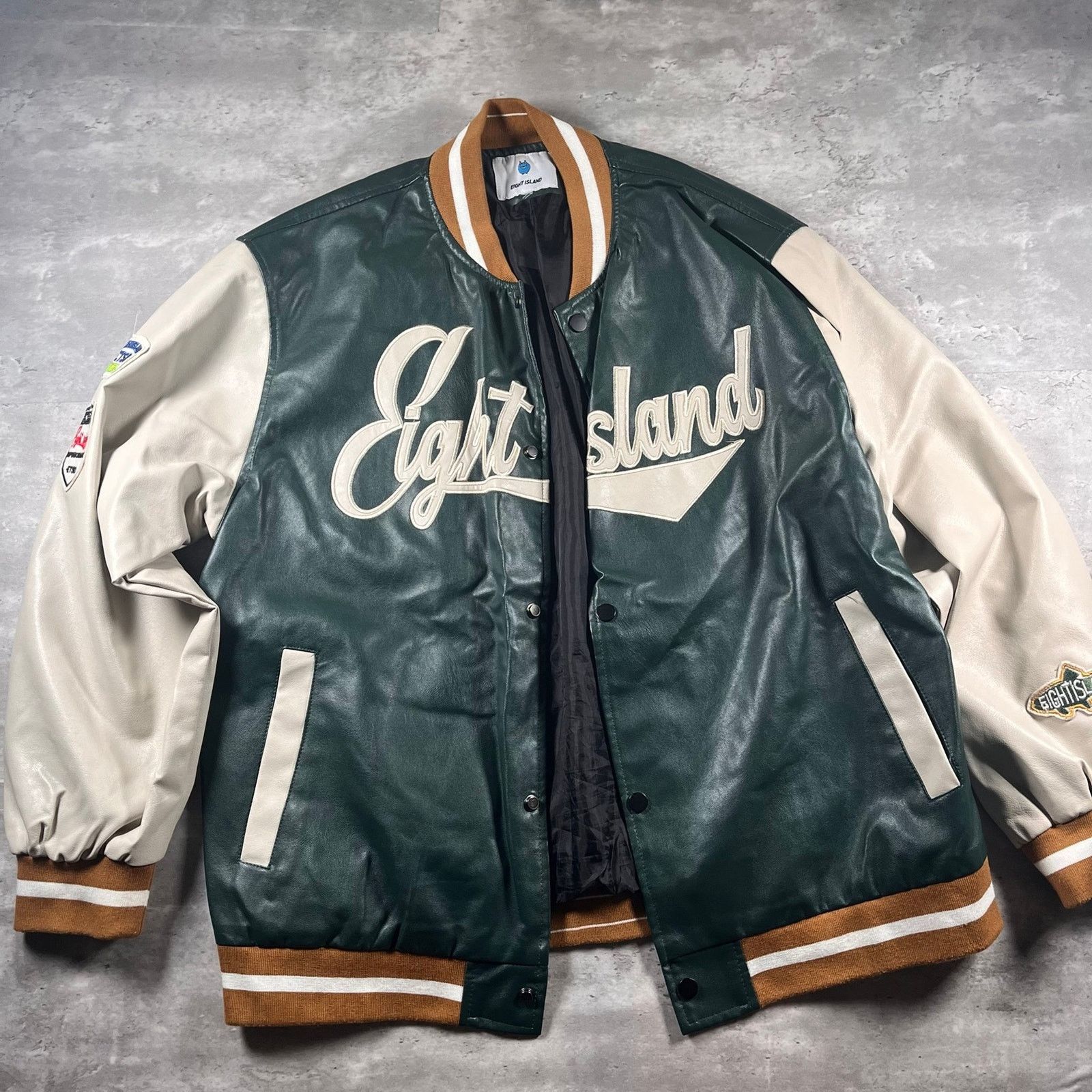 Eighty Eight Vintage, eight island, leather jacket Size L / US 10 / IT 46 - 2 Thumbnail
