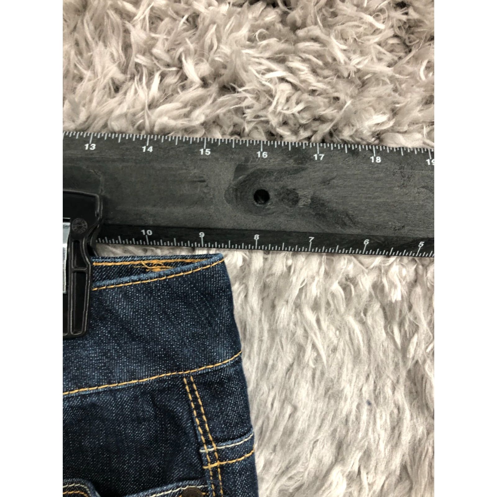 Faded Glory Faded Glory Jeans Bootcut 6 Womens Dark Blue Wash Denim 5-Pocket Regular Fit Belt Loops Mid Rise Curvy N/A Size 28" / US 6 / IT 42 - 2 Thumbnail