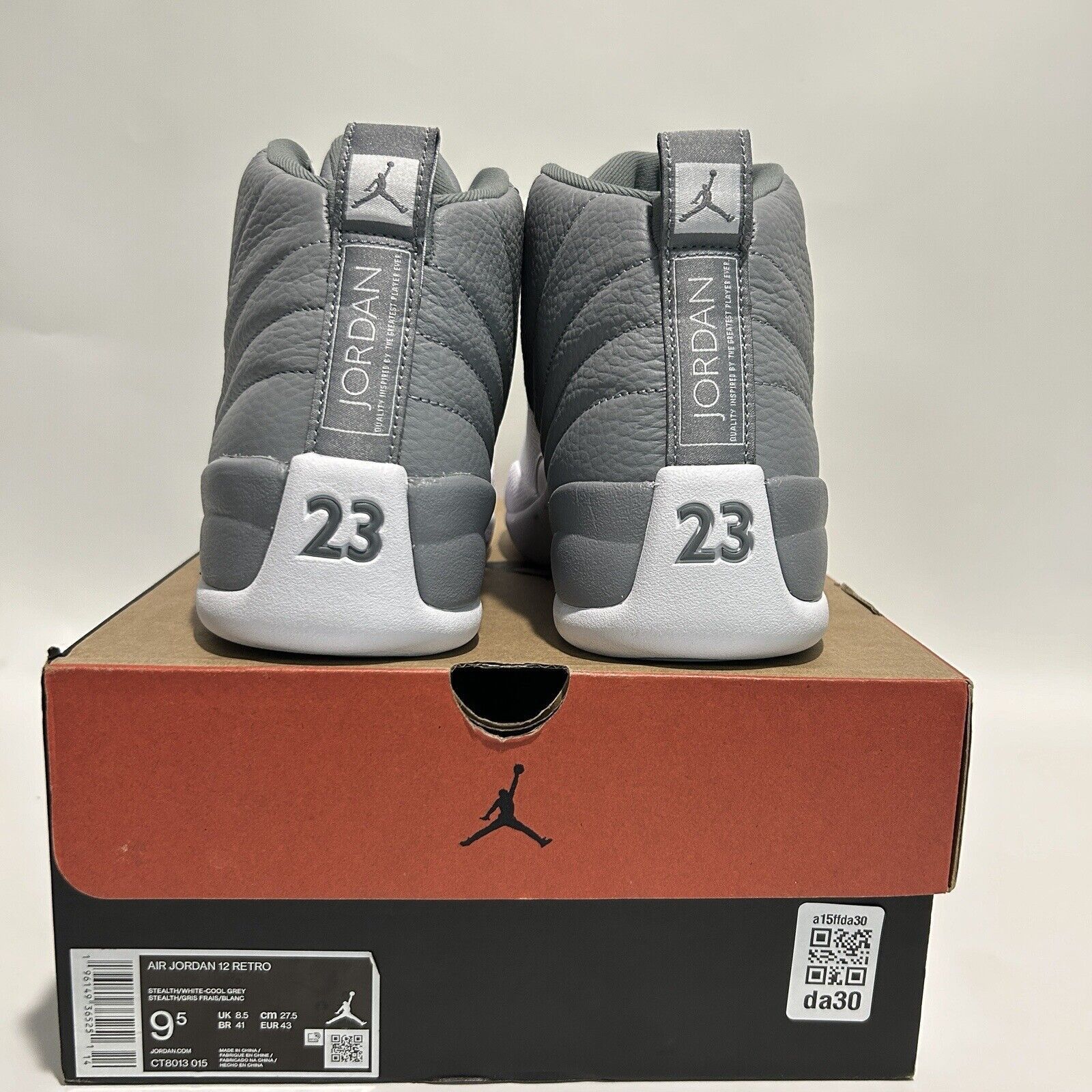 Nike Nike Shoes Air Jordan 12 Retro “Stealth” 2024 Size US 9.5 / EU 42-43 - 4 Thumbnail