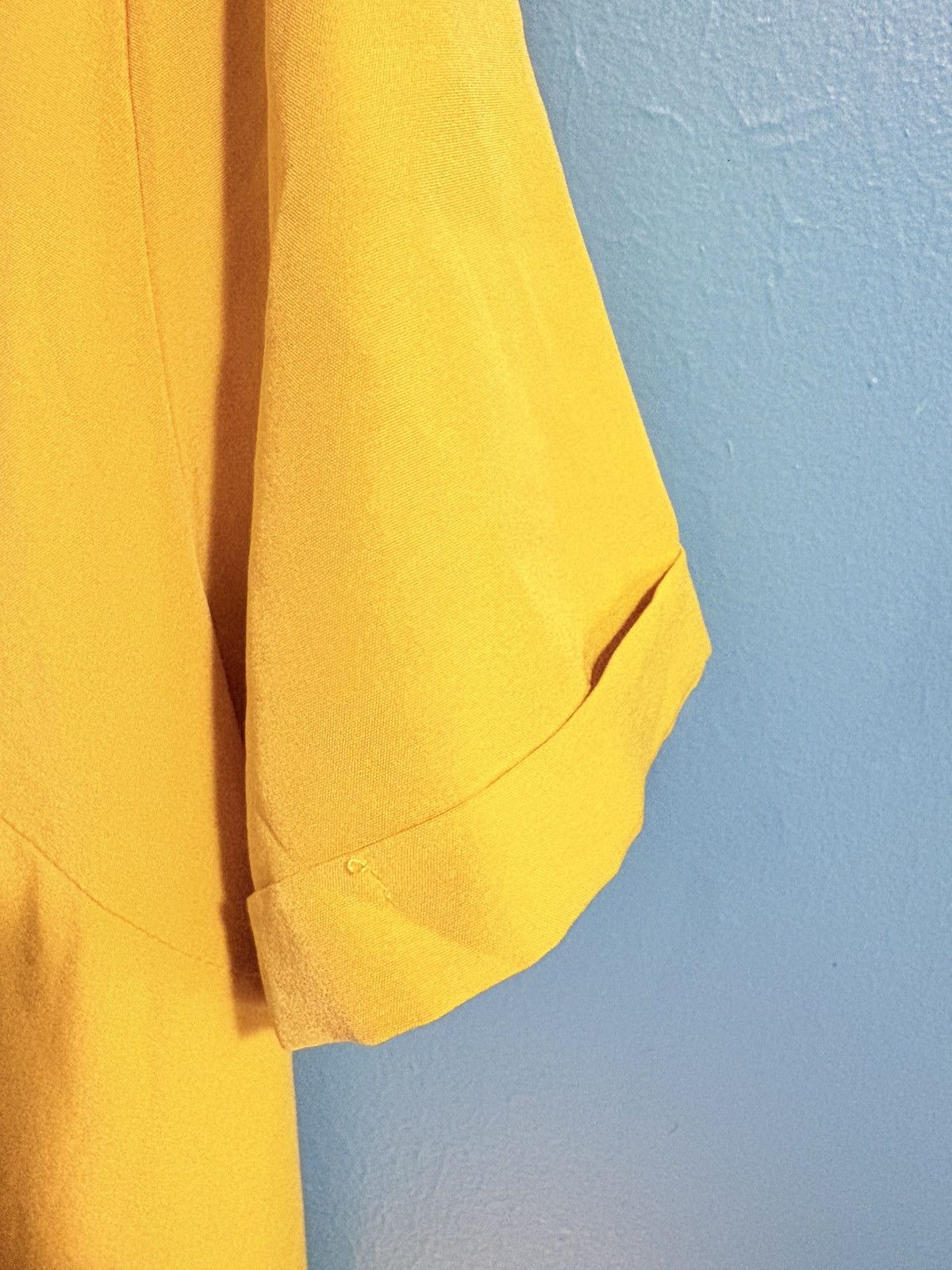 Other Dress In Bright Yellow Mustard Sun Dress Ruffled Hem Light Size 4XL / US 24-26 - 3 Thumbnail