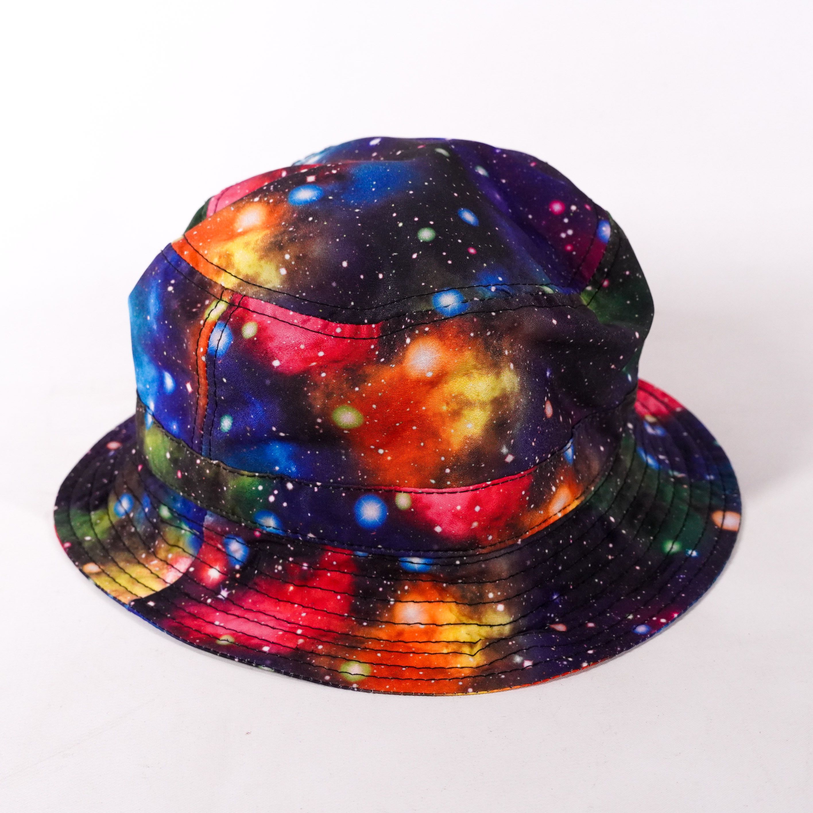 Red galaxy bucket hat on sale