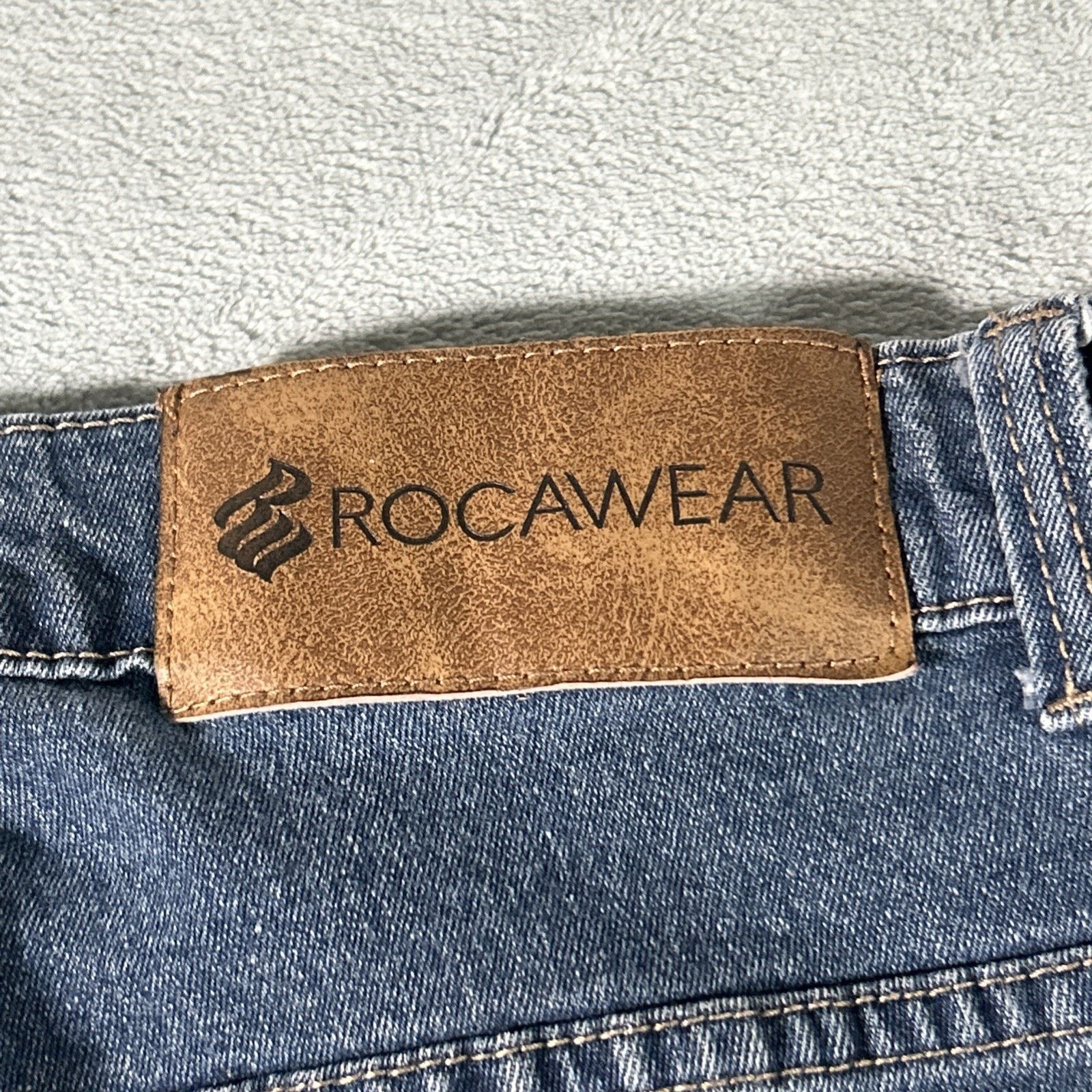 Rocawear Beyond Baggy Jhorts Shorts Mens 40x14 Raw Hems Loose Relaxed Size US 40 / EU 56 - 4 Thumbnail