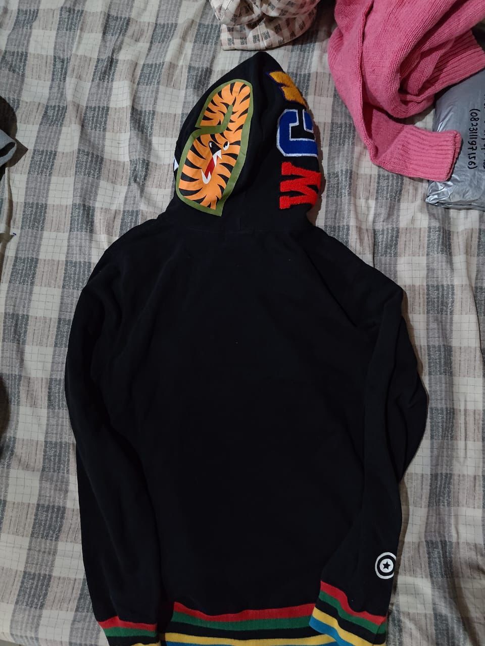 Bape Line Rib Shark Pullover Hoodie Size US L / EU 52-54 / 3 - 2 Thumbnail
