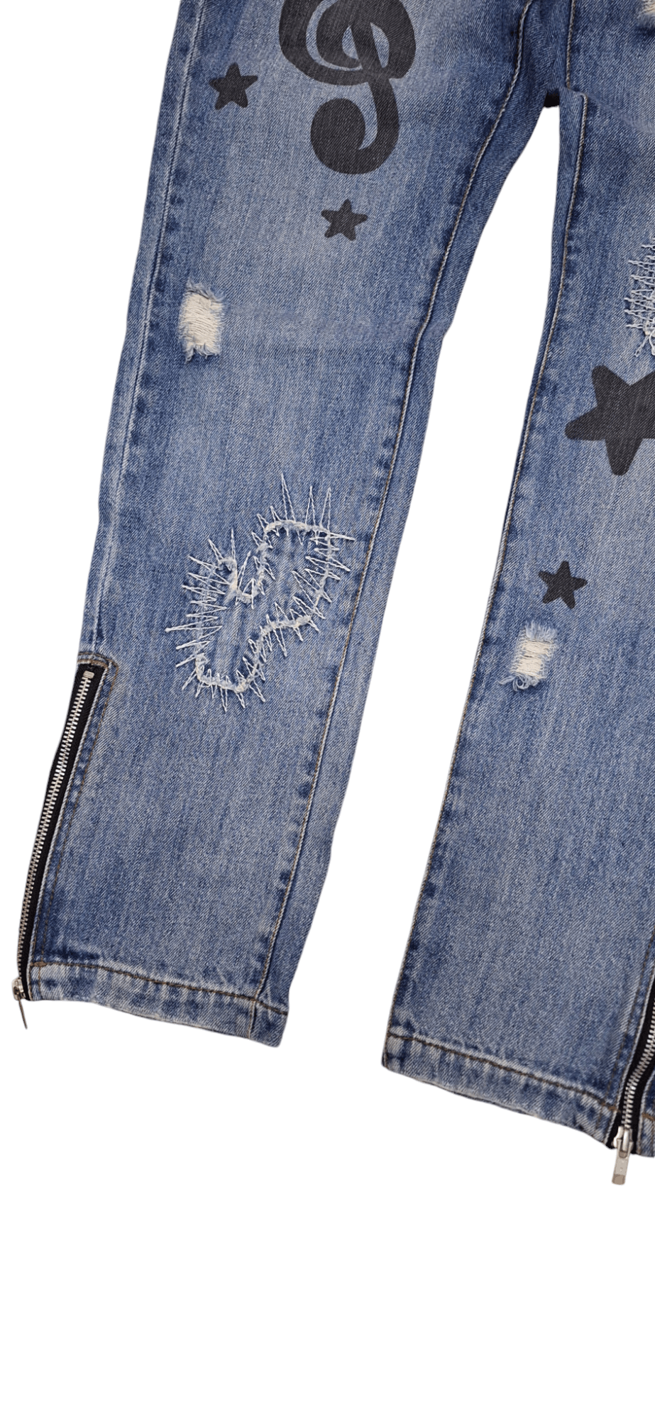 Seditionaries Hell Cats Punk Spikes Distressed Seditionaries Zipper Leg Size 32" / US 10 / IT 46 - 6 Thumbnail