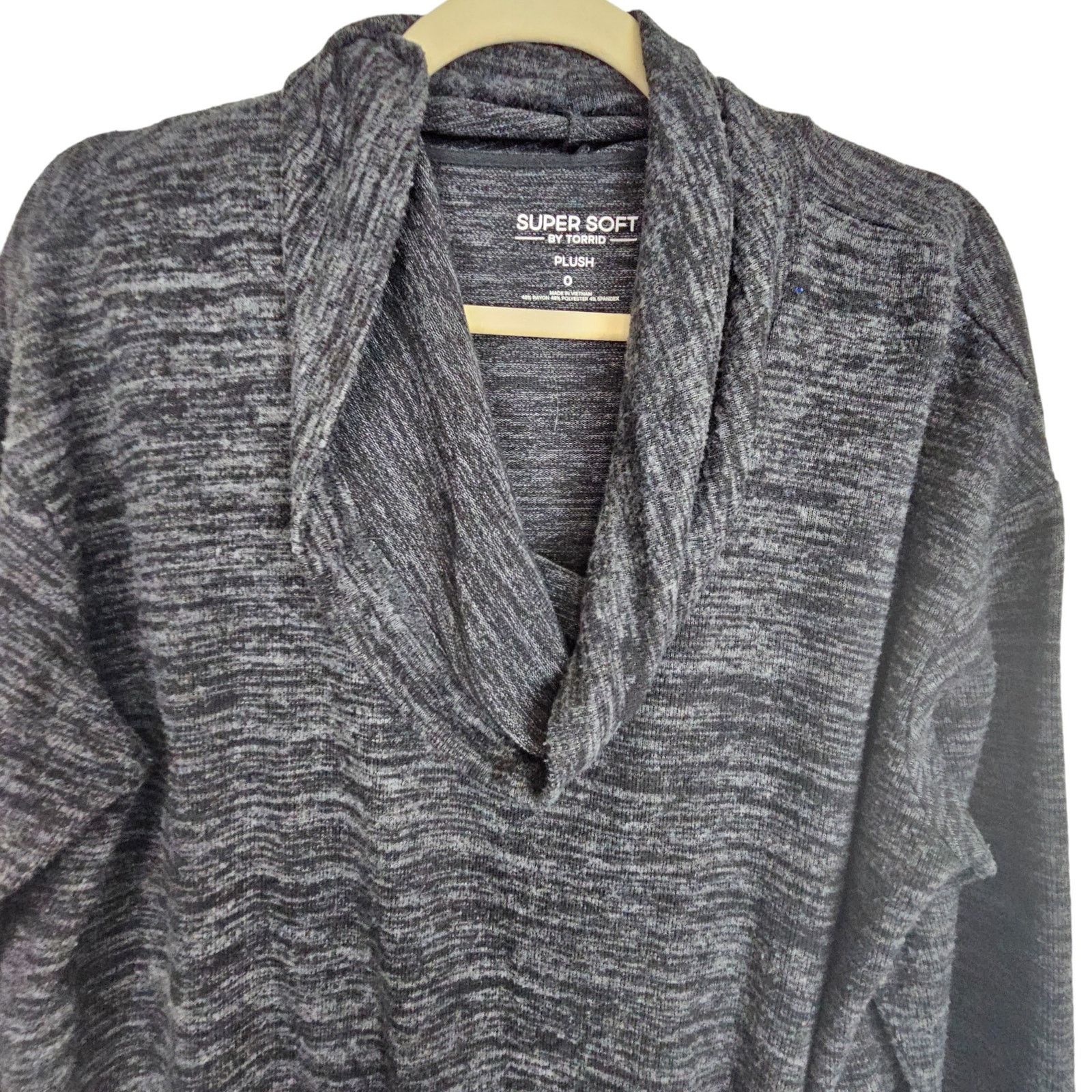 Torrid Torrid Womens Cowl Neck Sweater Size 0X Stretch Minimalist Size XL / US 12-14 / IT 48-50 - 3 Thumbnail