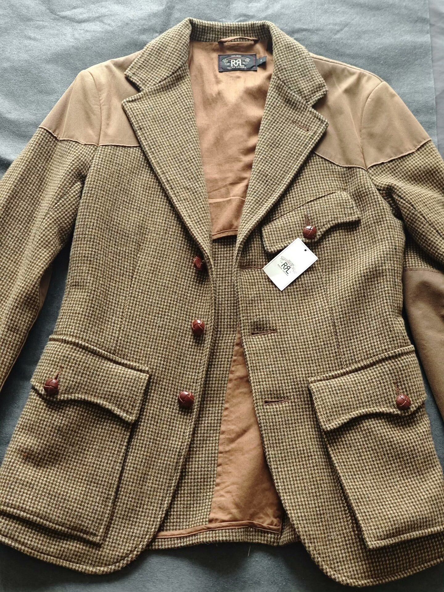 RRL Ralph Lauren RRL Ralph Lauren Houndstooth Hunting Blazer Size US S / EU 44-46 / 1 - 1 Thumbnail
