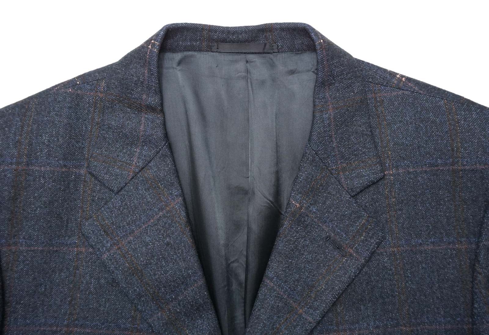 Loro Piana SARTORIA Loro Piana Blazer Men's (EU) 52 Wool Plaid Notch Size 42R - 5 Thumbnail