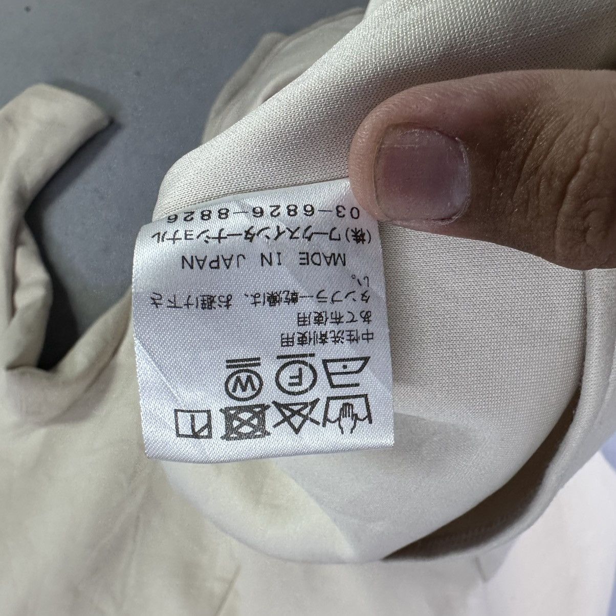 Japanese Brand TSURU by Mariko Oikawa Peplum Top Beige Japanese Designer Size M / US 6-8 / IT 42-44 - 5 Thumbnail