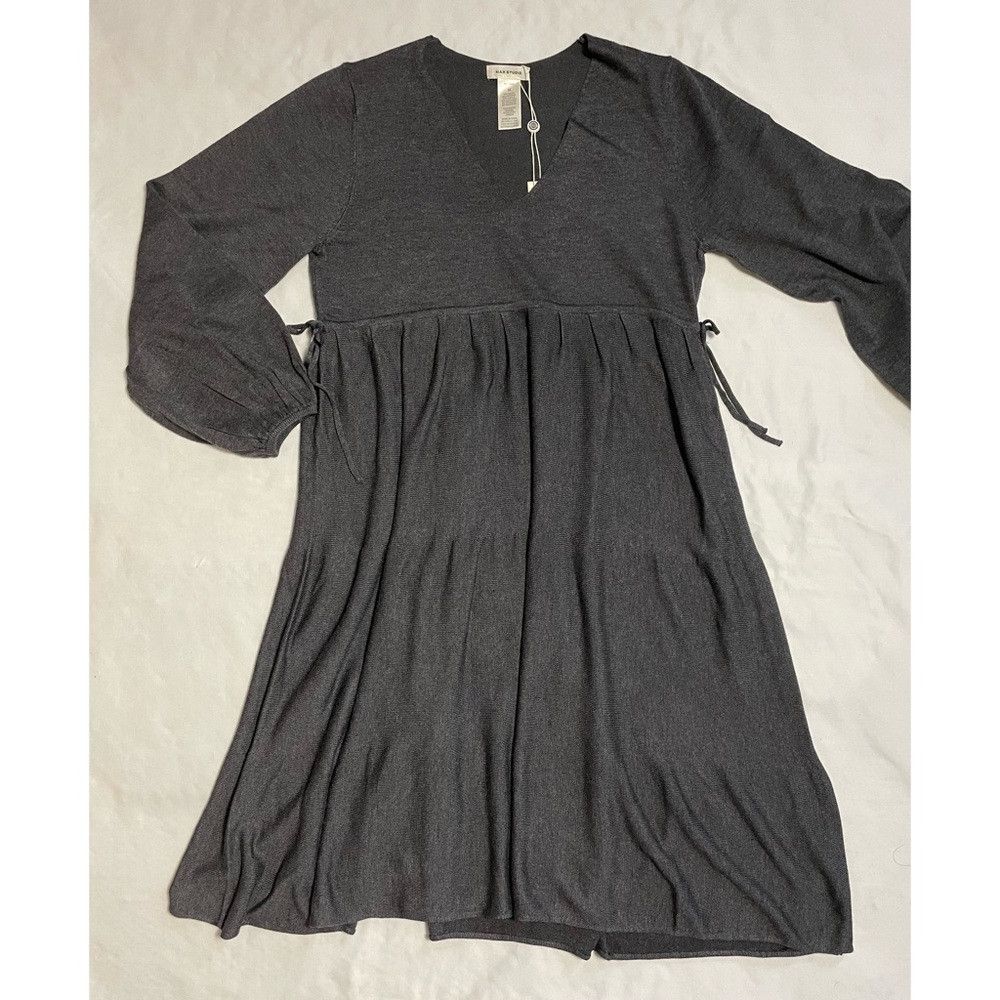 Other NWT New $148 Max Studio Elbow Sleeve Sweater Grey Midi Dres Size M / US 6-8 / IT 42-44 - 7 Thumbnail