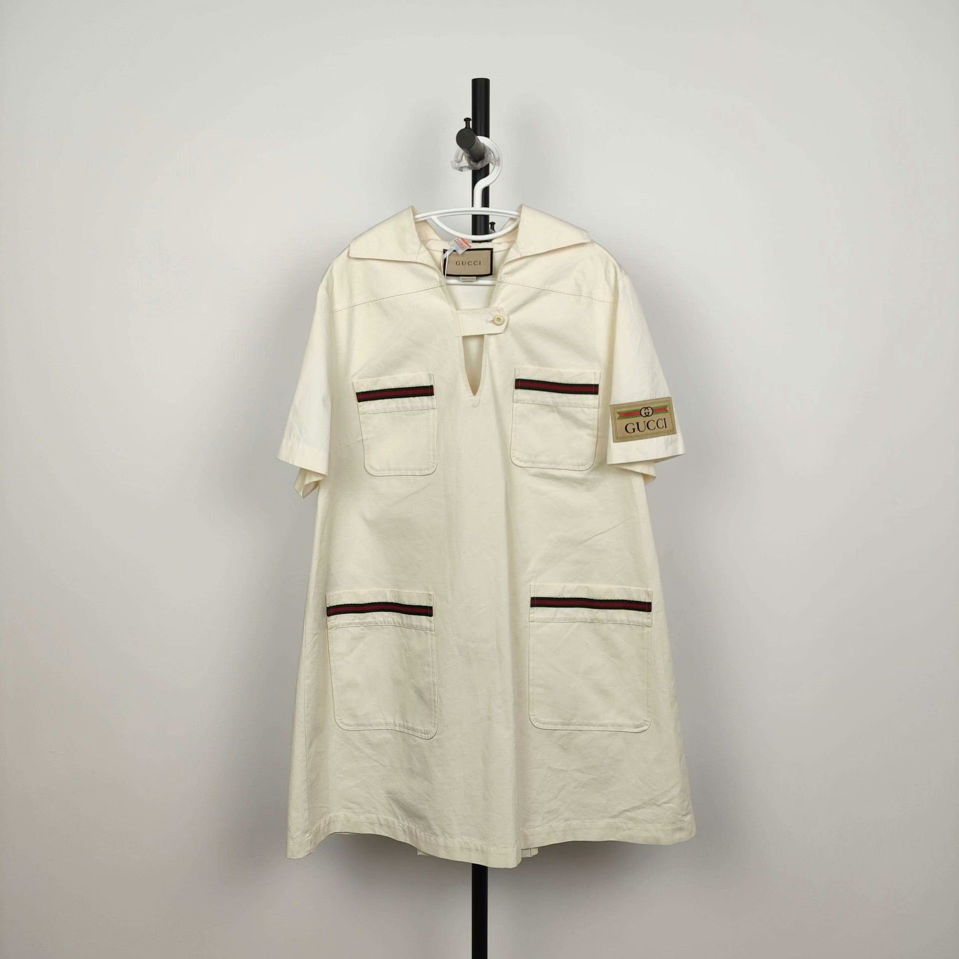 Gucci Gucci Cotton White Dress XL Women Size XL / US 12-14 / IT 48-50 - 1 Thumbnail