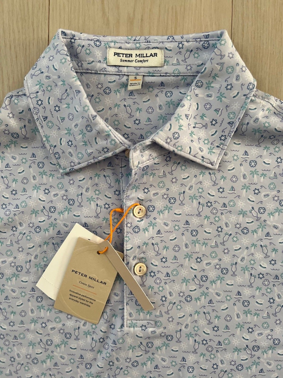 Peter Millar Peter Millar Golf Shirt Polo Summer Comfort Utopia Blue S Size US S / EU 44-46 / 1 - 2 Thumbnail