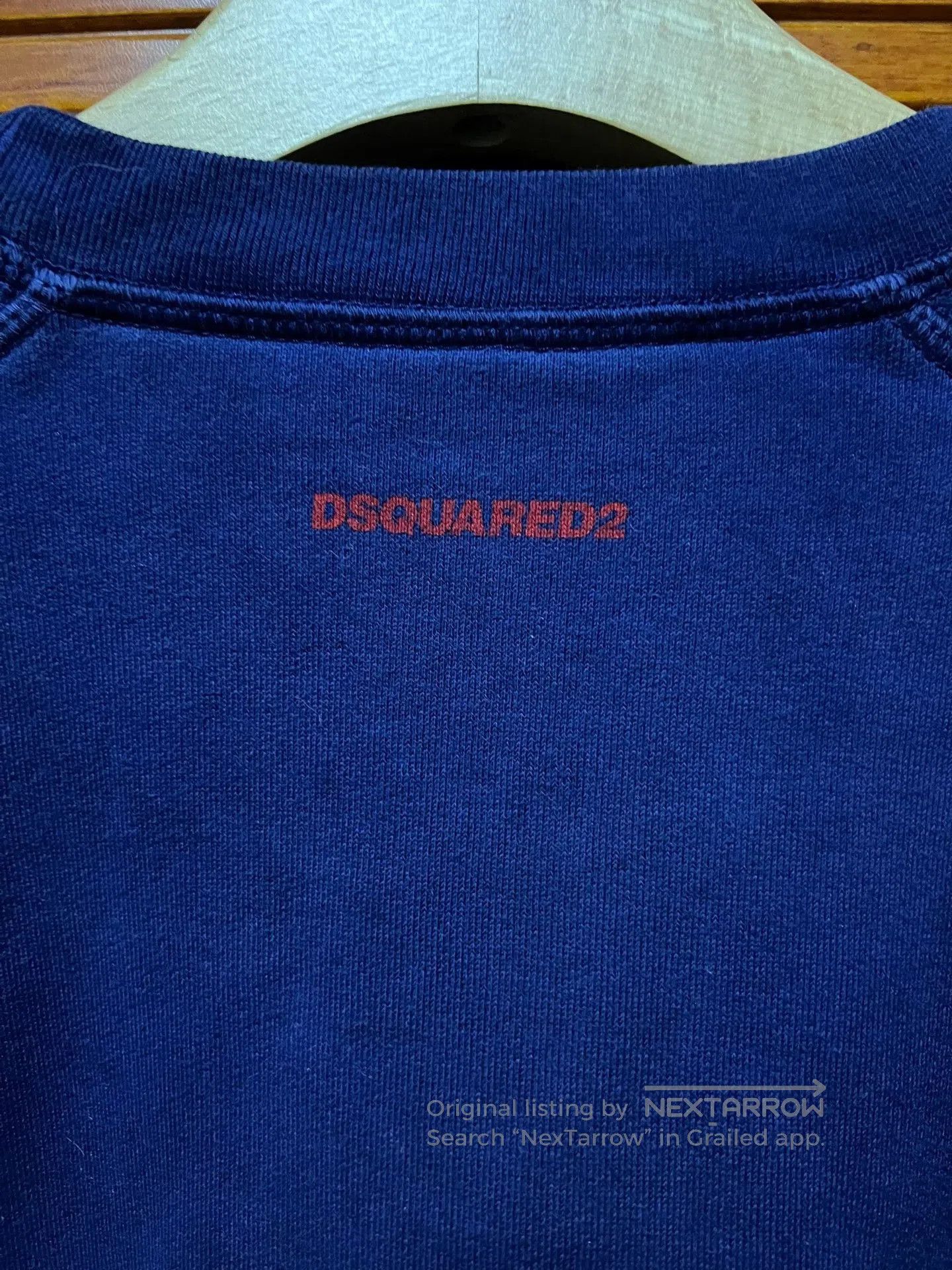 Dsquared2 DSQUARED2 Washed Blue Fleece Sweatshirt. Size US XL / EU 56 / 4 - 5 Thumbnail