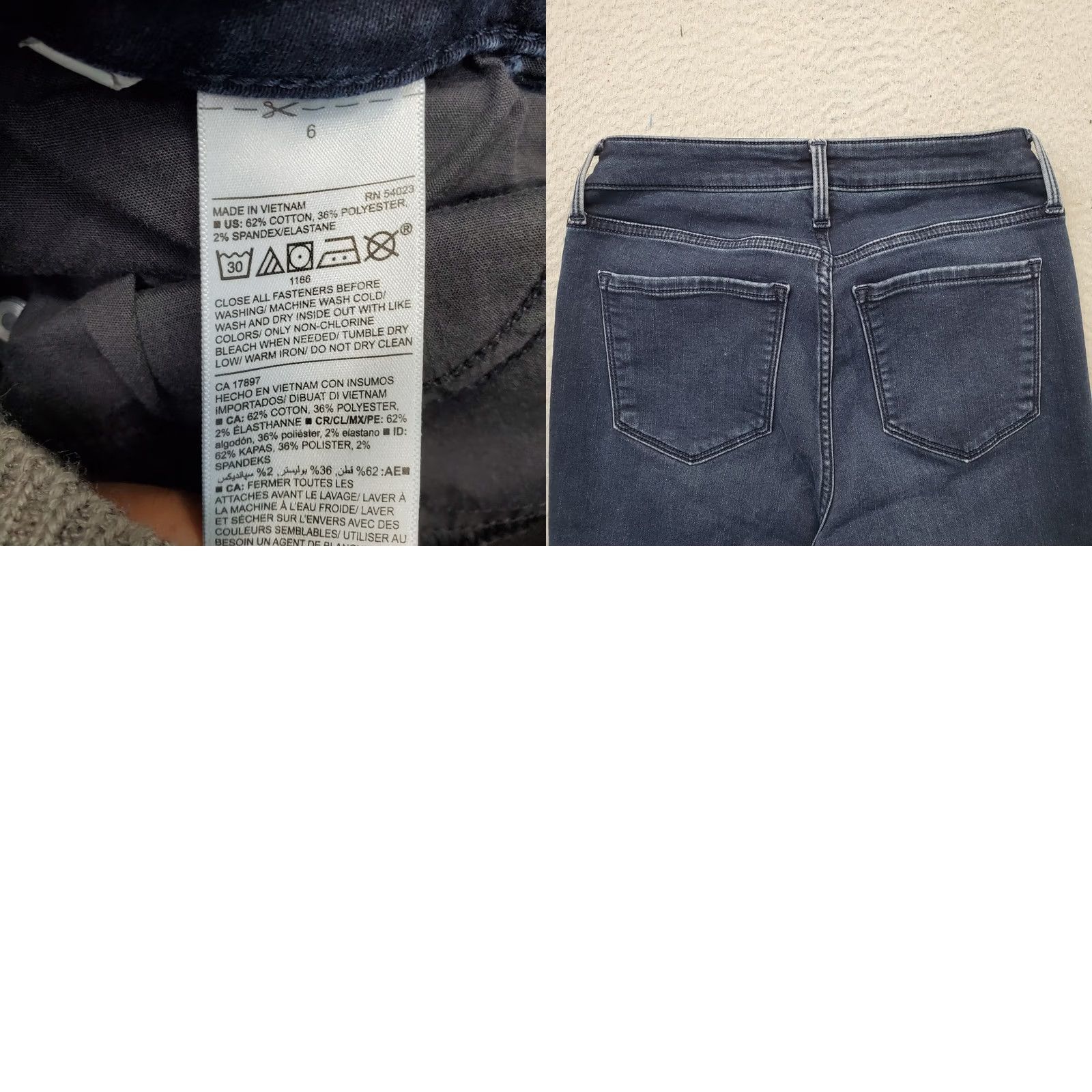 Old Navy Old Navy Rockstar Jeans Womens 6 Blue Denim High Rise Skinny Jeans 5-Pocket Denim Denim Blue Womens Size 6 VINTAGE? Size 28" / US 6 / IT 42 - 8 Thumbnail