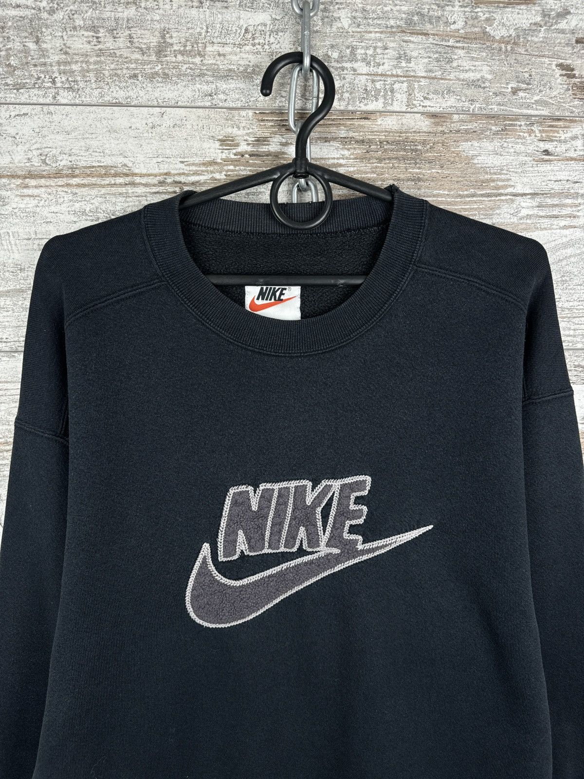 Nike Mens Vintage Nike big logo sweatshirt 90s swoosh faded Size US S / EU 44-46 / 1 - 4 Thumbnail