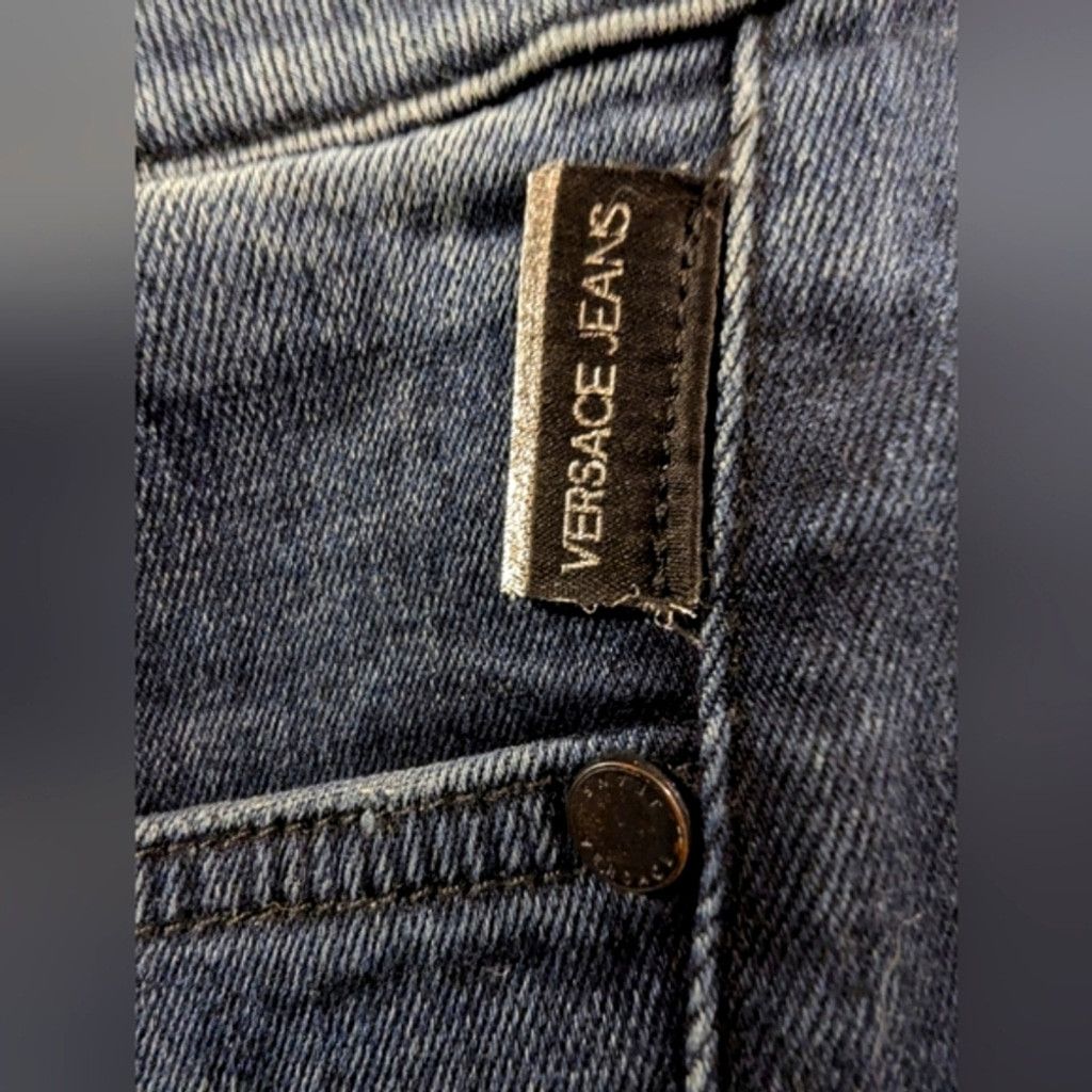 Versace Jeans Couture Versace Jeans Collection Dark Blue Skinny Moto Jeans Size 26" / US 2 / IT 38 - 6 Thumbnail