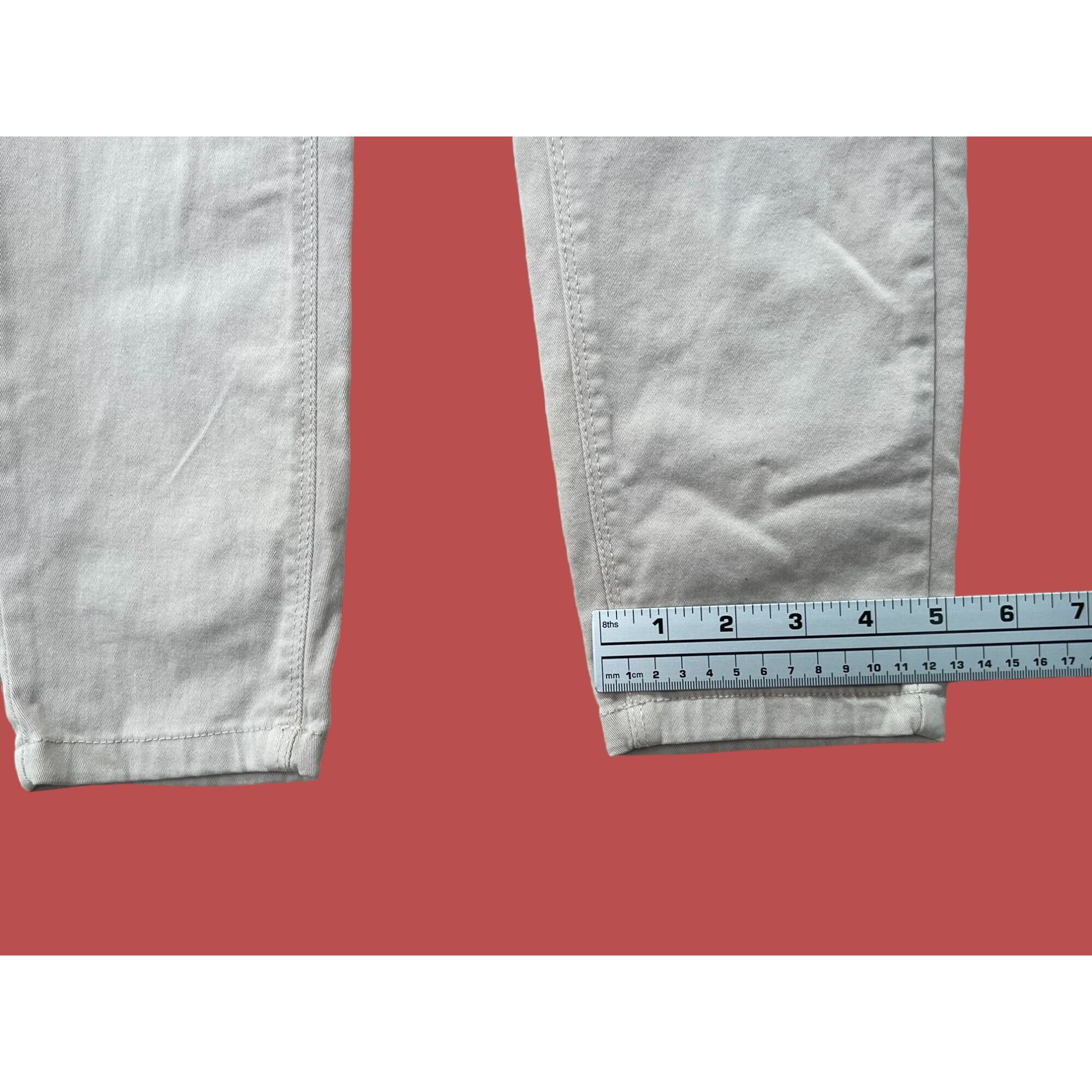 Other Curve Appeal - Women's Pants High Waist Comfort Skinny - Bei Size 26" / US 2 / IT 38 - 8 Thumbnail