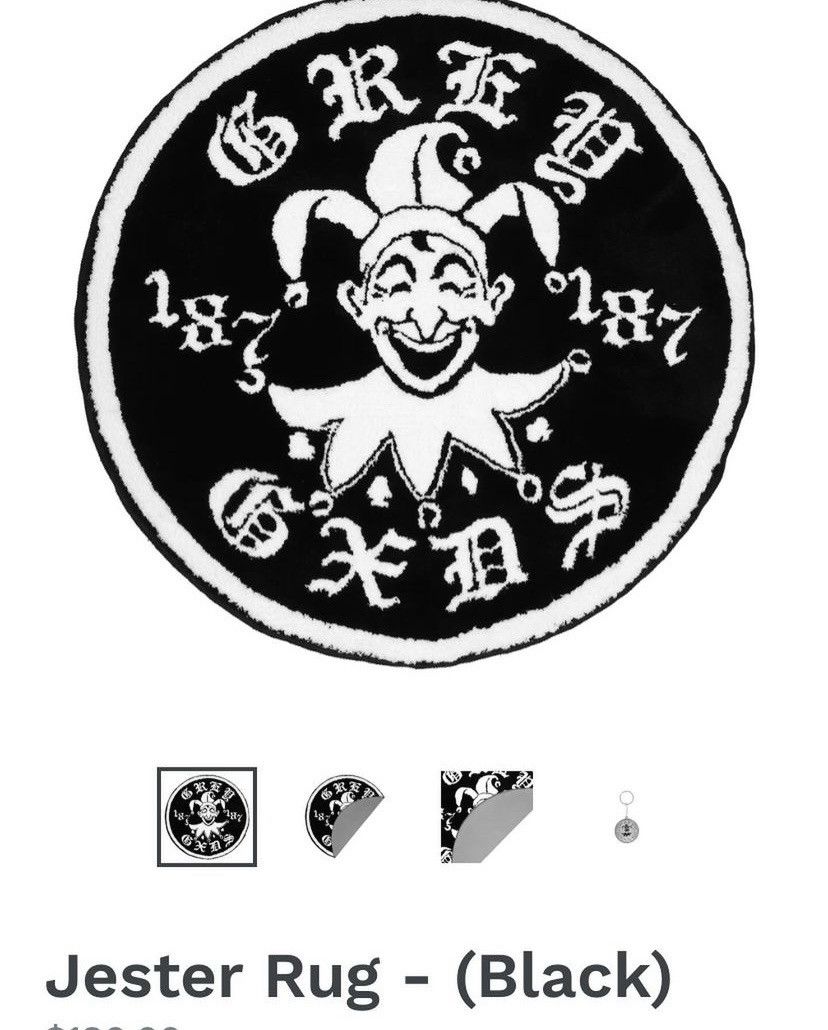 image of G59 Records G59 Greygods Rug in Black, Men's