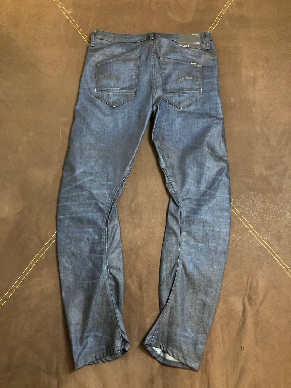 G-Star Mens G-STAR Arc Loose Tapered Dark Blue Jeans Size US 27 - 12 Thumbnail