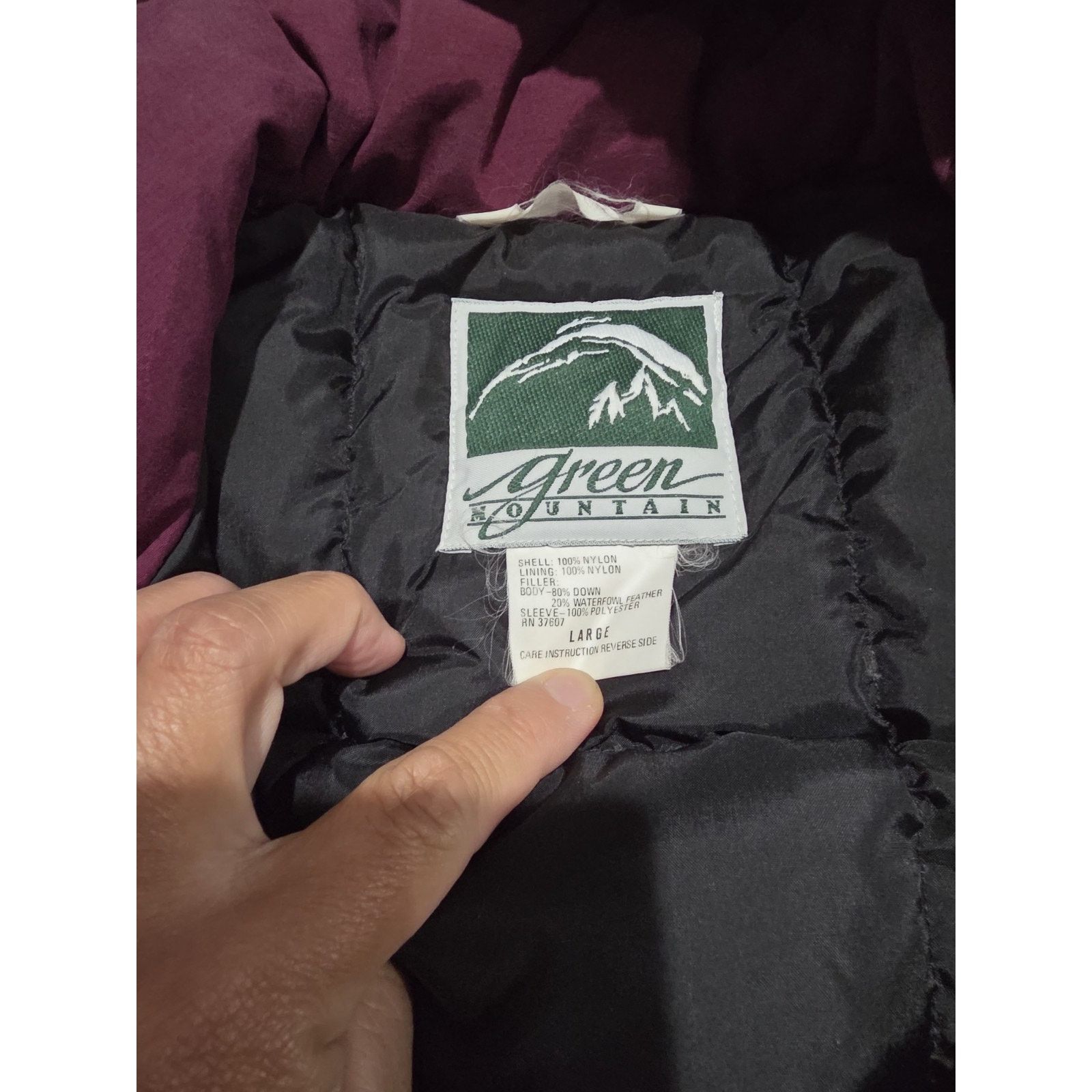 Other Vintage Green Mountain Unisex Down Ski JacketLarge, Burgundy Size US L / EU 52-54 / 3 - 4 Thumbnail