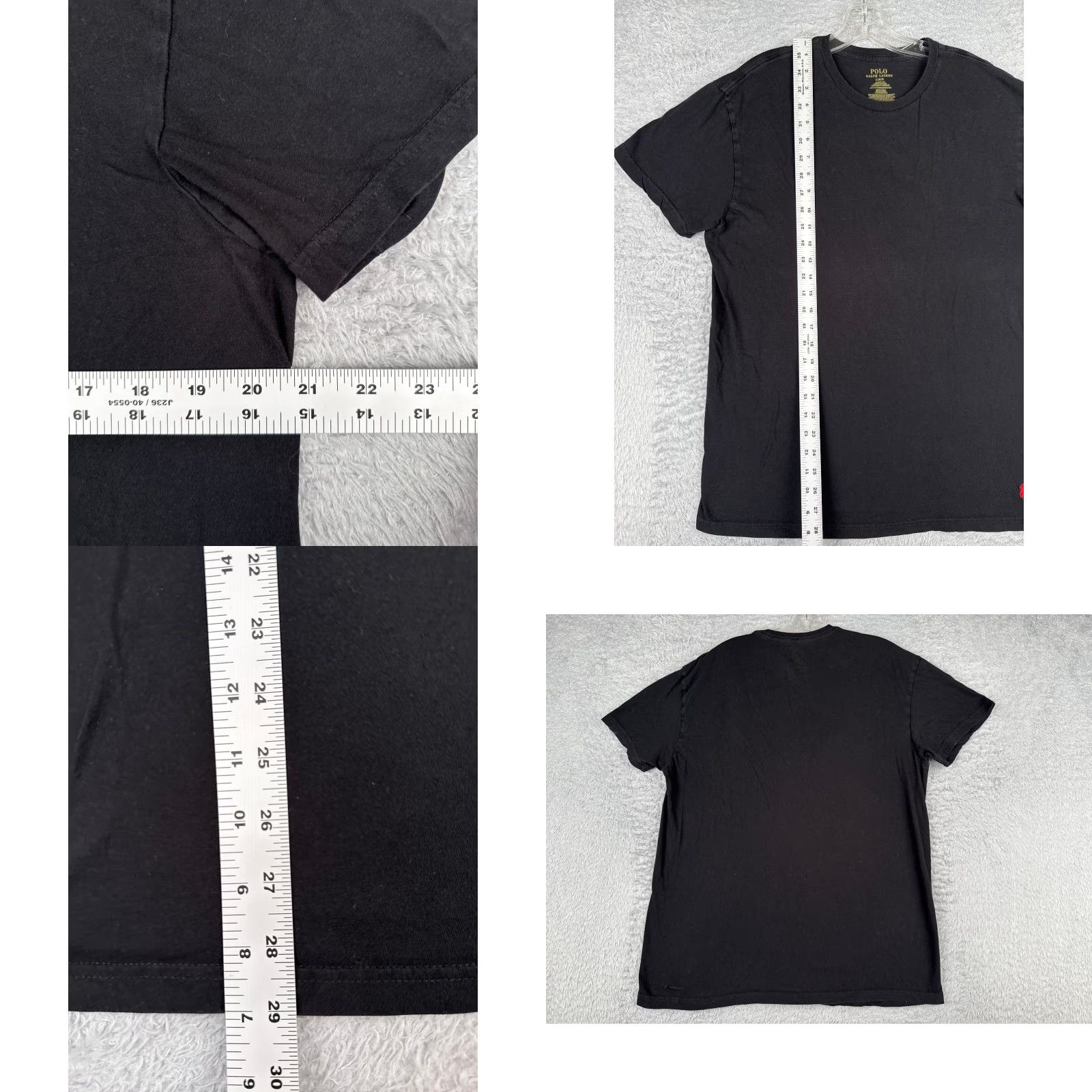 Ralph Lauren Ralph Lauren Shirt Adult Large Black Short Sleeve Crew Neck Cotton Jersey Embroidered Logo Classic Designer Sports Mens Size US L / EU 52-54 / 3 - 8 Thumbnail