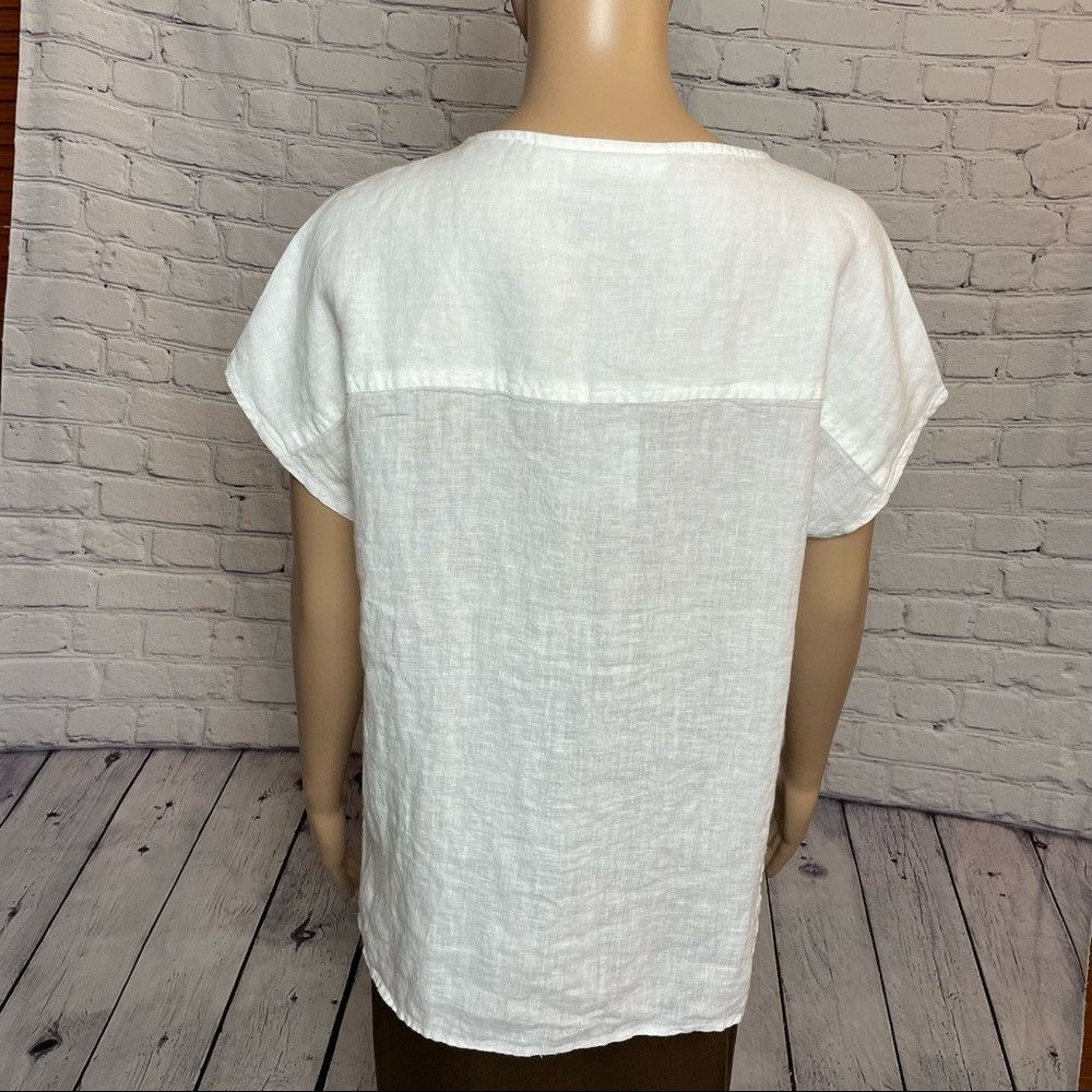 House of Harlow NWT New House of Harlow 1960 White Linen Blouse Size S Size S / US 4 / IT 40 - 4 Thumbnail