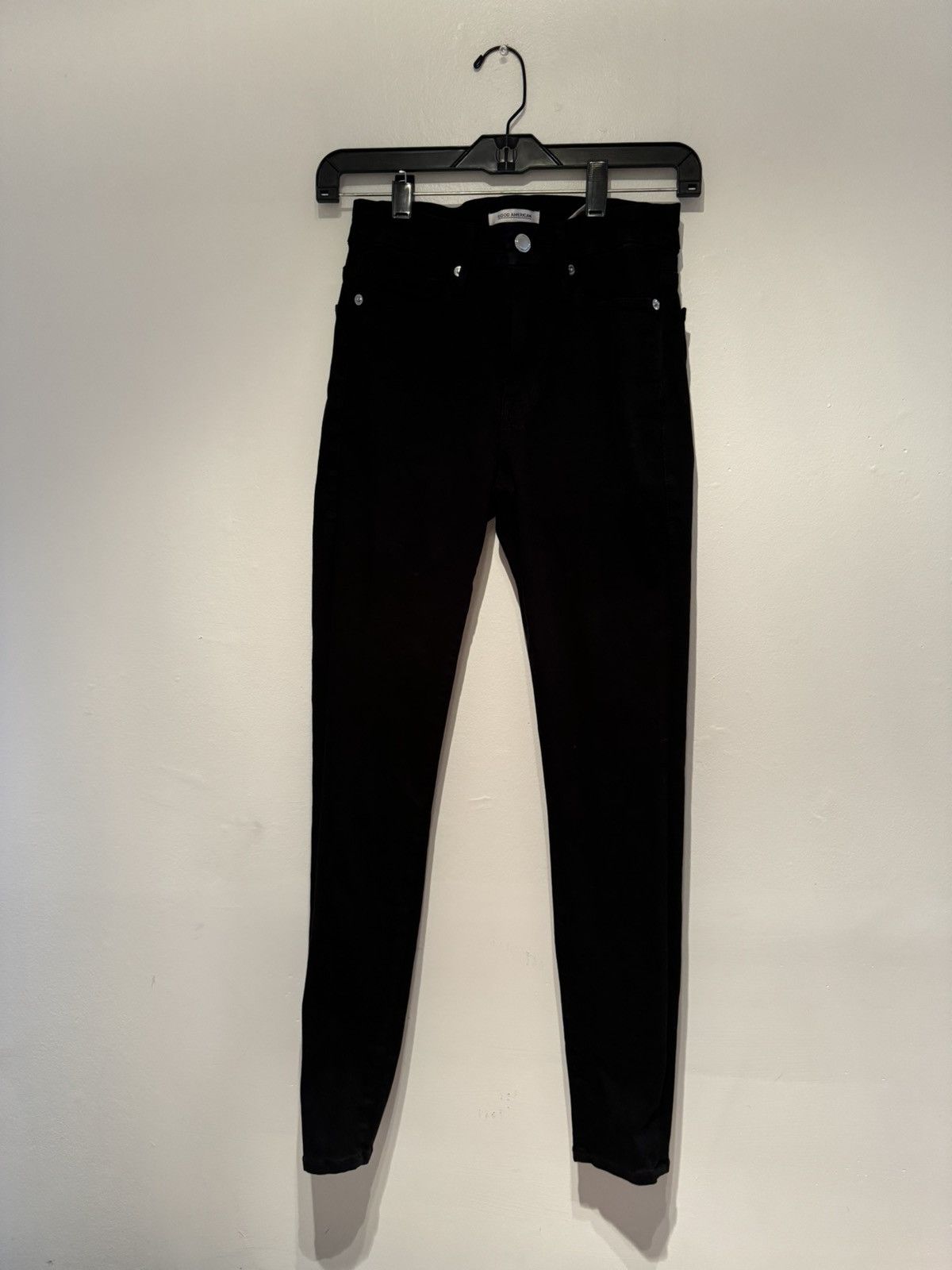 Good American Good American Black Good Legs High Rise Skinny Jeans Sz 4/27 Size 27" / US 4 / IT 40 - 1 Thumbnail