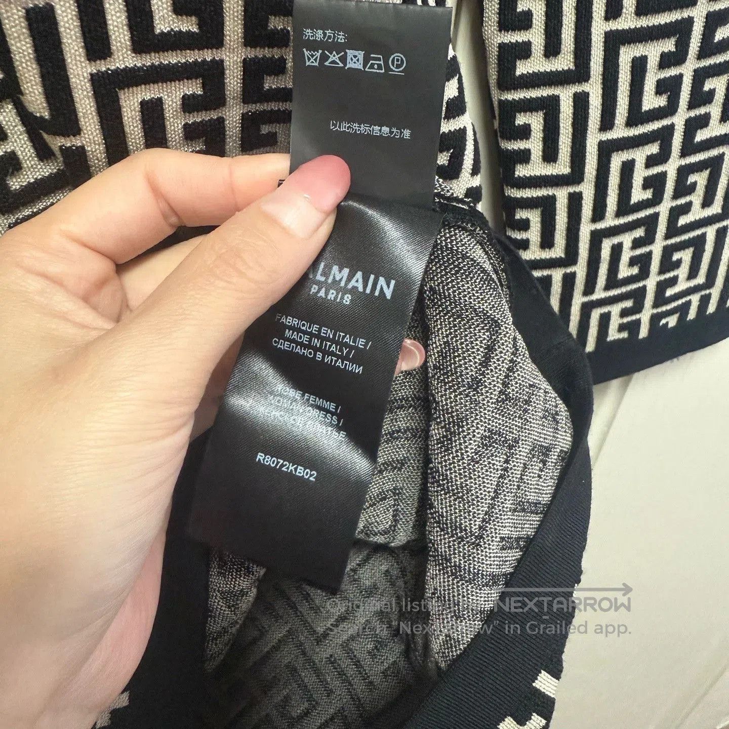 Balmain Balmain Wool Blend Logo Dress. Size S / US 4 / IT 40 - 6 Thumbnail