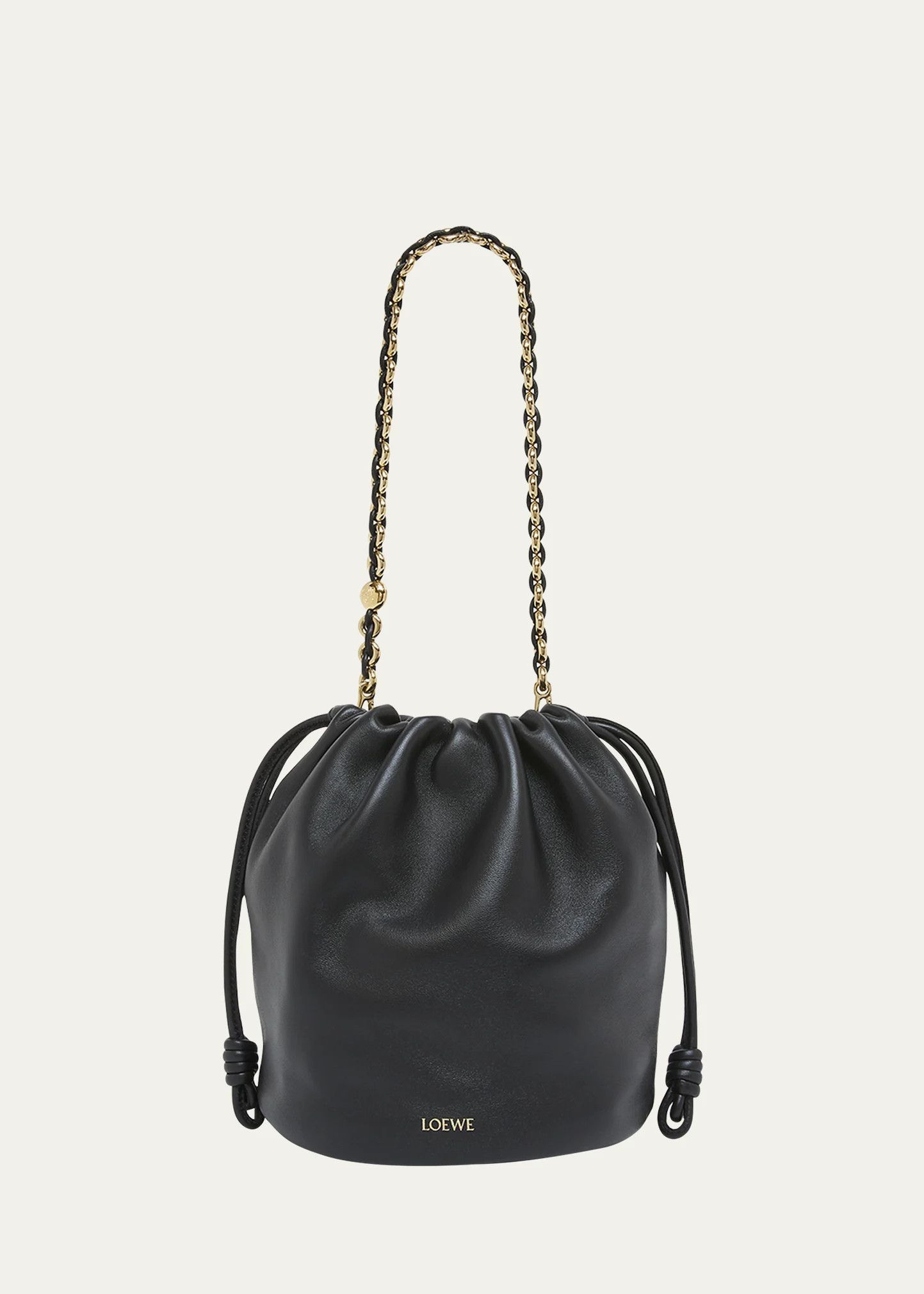 Loewe LOEWE x Paula's Ibiza Flamenco black leather shoulder bag Size ONE SIZE - 2 Thumbnail