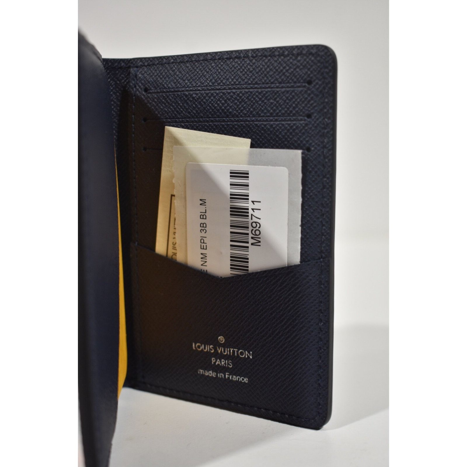 Louis Vuitton Louis Vuitton Leather Blue Stripe Pocket Organizer Wallet Size ONE SIZE - 8 Thumbnail