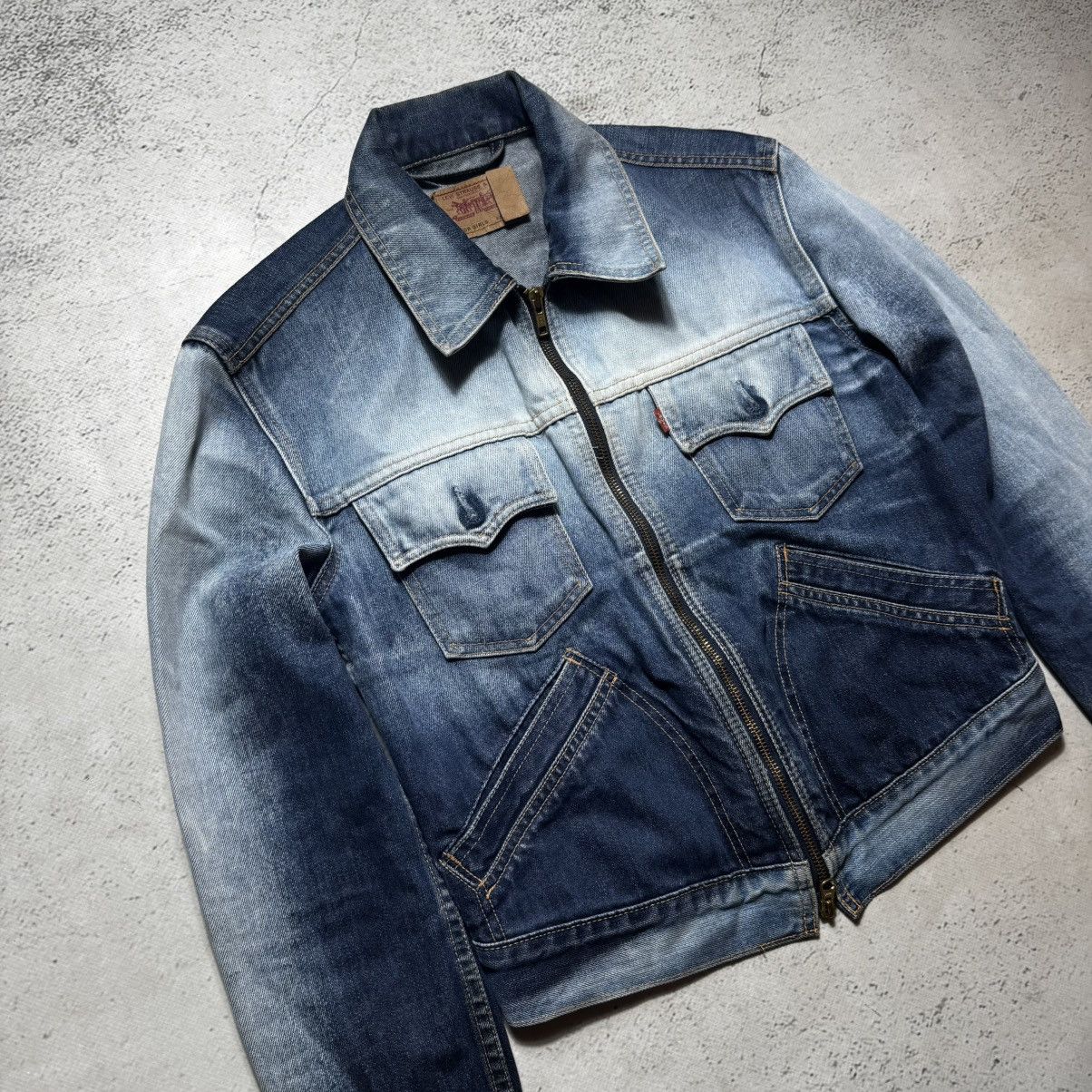 Levi's avant garde y2k gradient levis denim jacket rick owens style Size L / US 10 / IT 46 - 2 Thumbnail