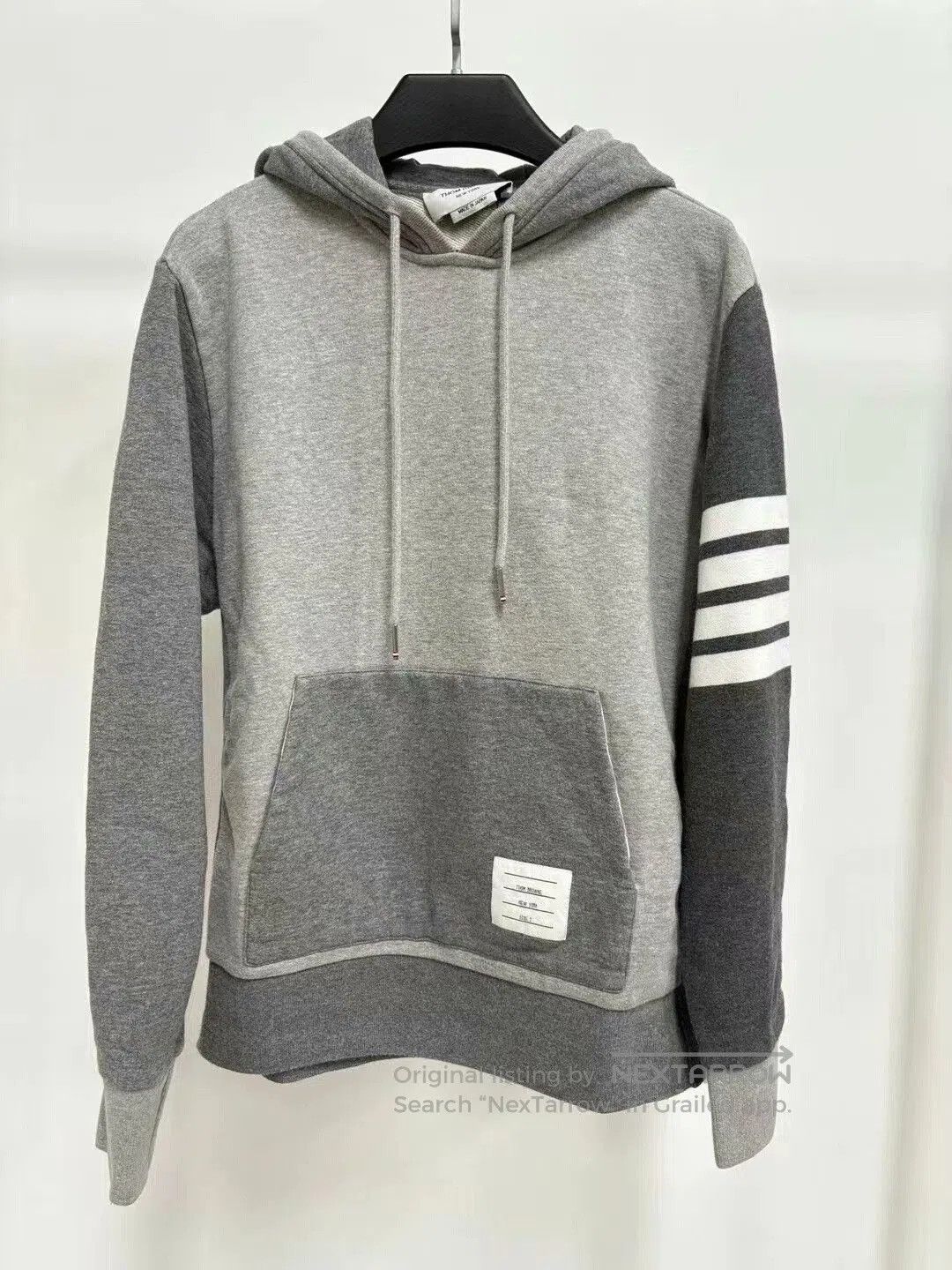 Thom Browne thom browne gray hooded sweatshirt. Size US S / EU 44-46 / 1 - 1 Thumbnail