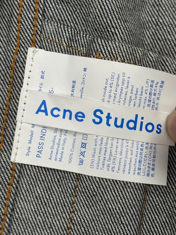 Acne Studios Acne Studios Bla Konst Pass Indigo Navy Brut Denim Jacket Size US M / EU 48-50 / 2 - 12 Thumbnail