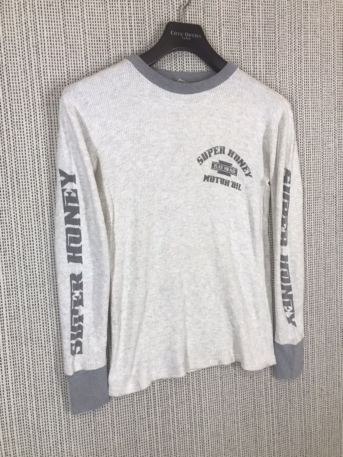 The Flat Head ‼️VINTAGE THE FLAT HEAD SUPER HONEY LONGSLEEVE STRECHDLE ‼️ Size US S / EU 44-46 / 1 - 3 Thumbnail