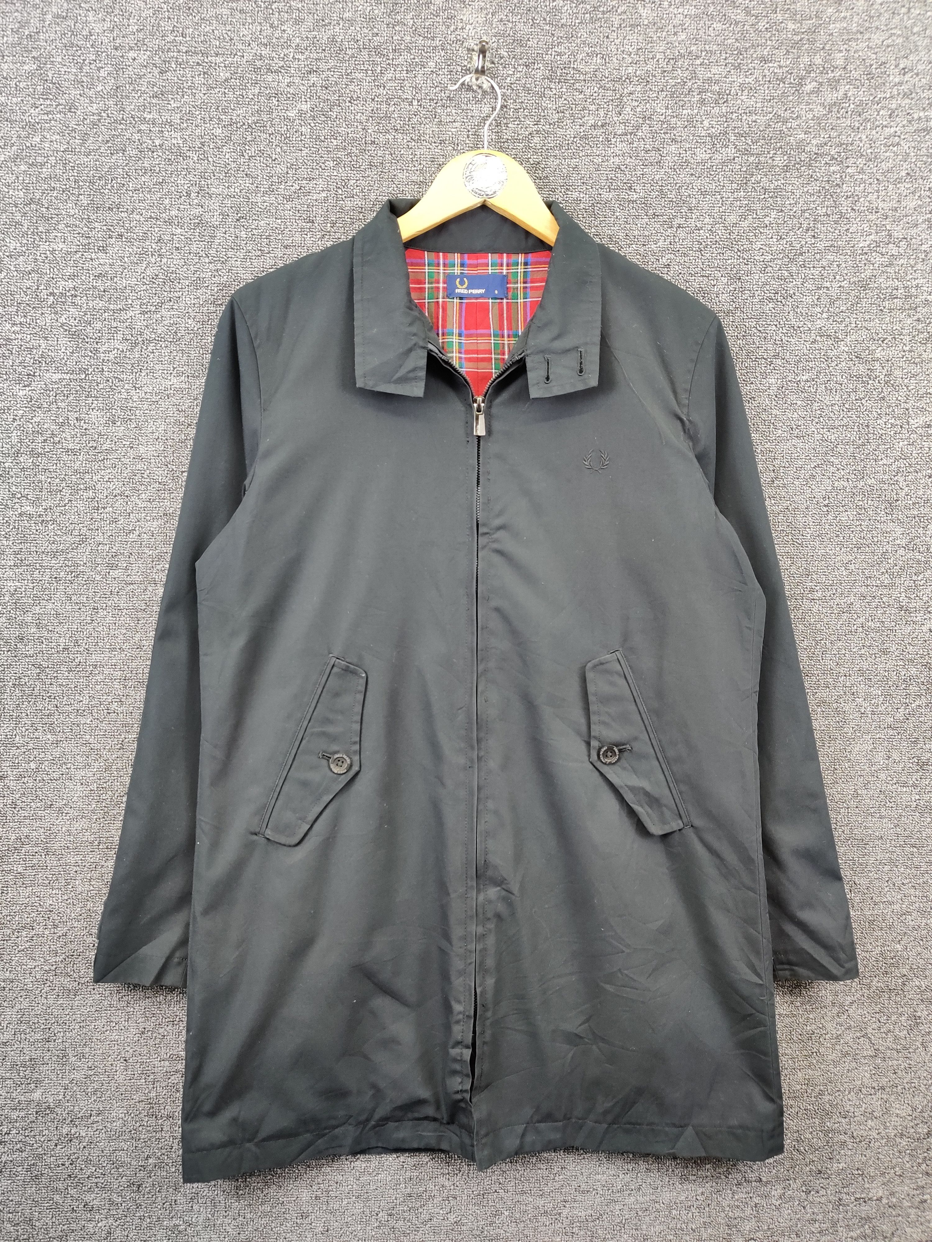 Fred Perry Vintage Fred Perry Checkered Long Jacket Size US S / EU 44-46 / 1 - 1 Thumbnail
