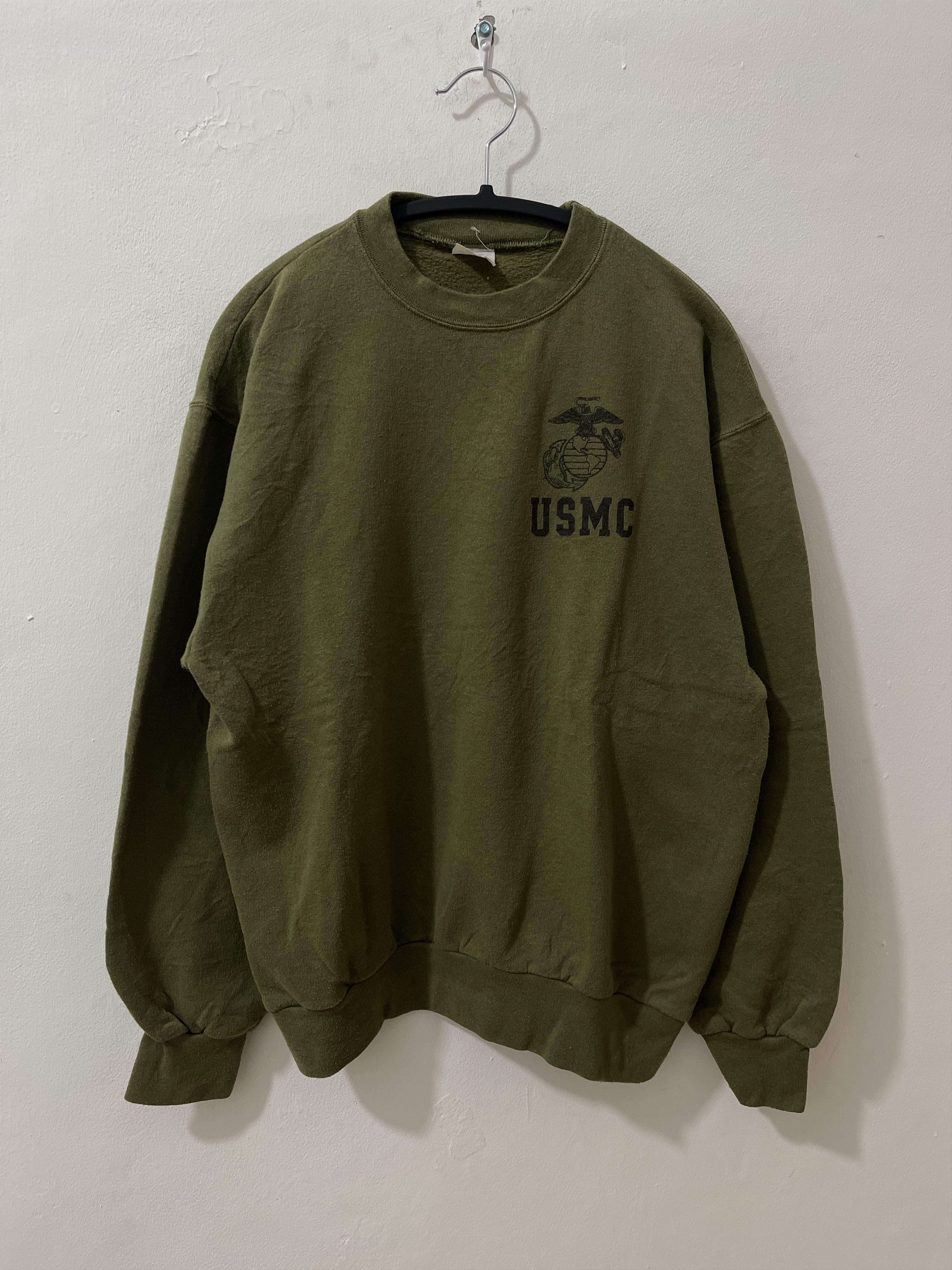Vintage 90s Rare USMC Marine Corps Army Sweatshirts Size US M / EU 48-50 / 2 - 1 Thumbnail
