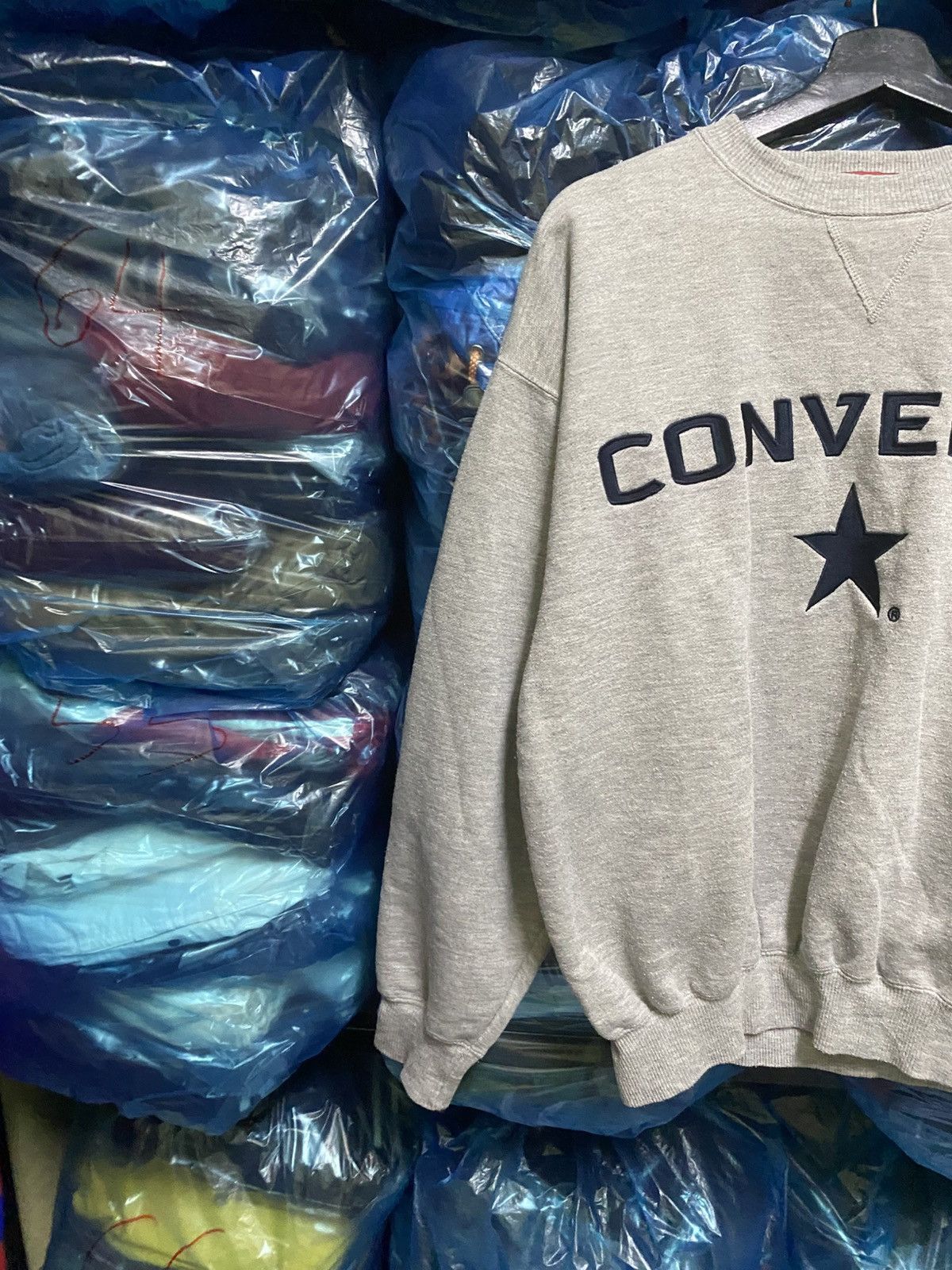 Converse Vintage Converse Japan Grey Sweatshirt Embroidered Star Logo Size US M / EU 48-50 / 2 - 5 Thumbnail