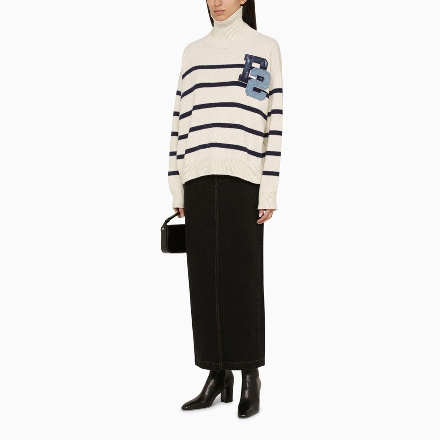 Dsquared2 o1d2blof0824 Striped Turtleneck Sweaters in Multicolor Size M / US 6-8 / IT 42-44 - 2 Thumbnail