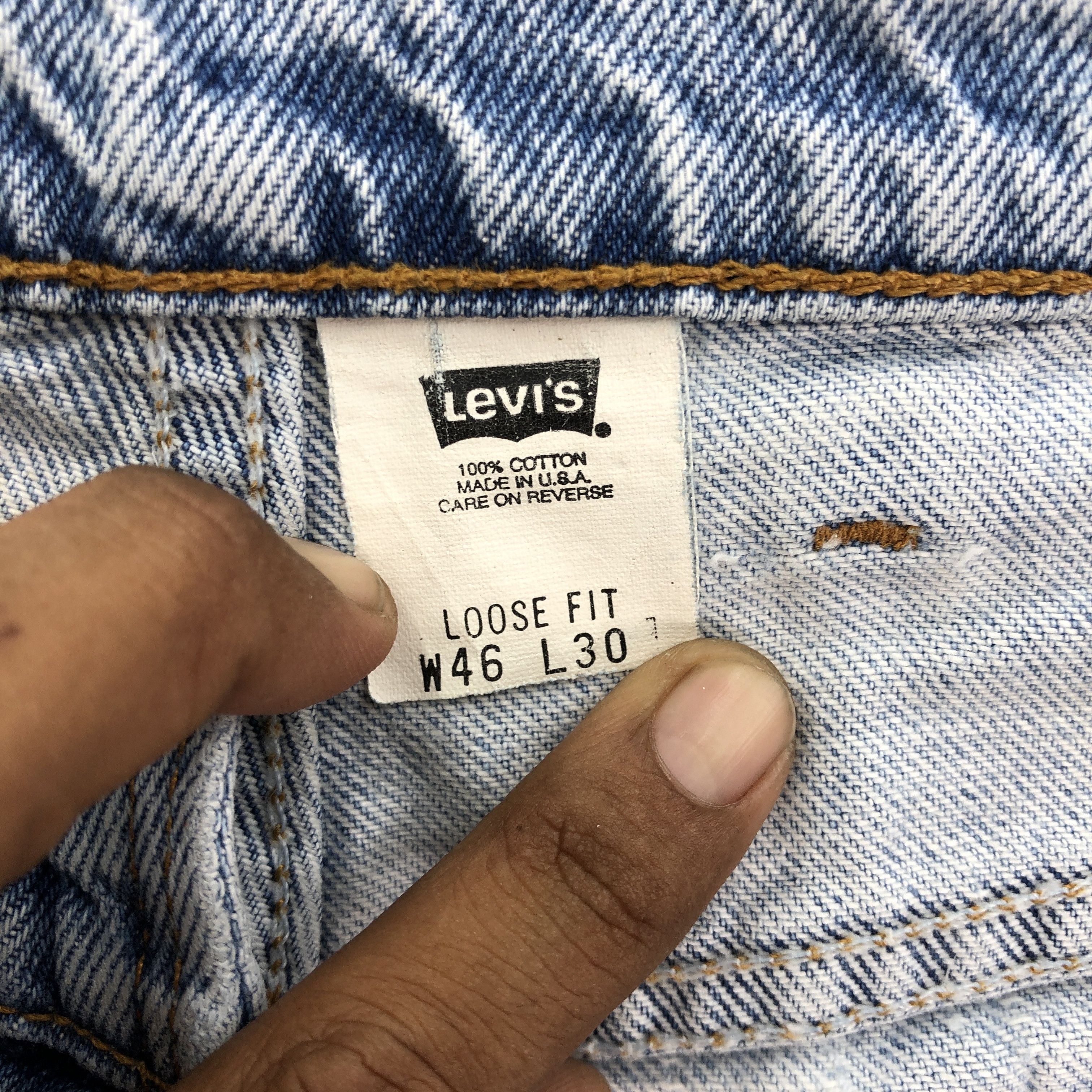 Levi's × Vintage 90s Levis 545 Light Wash Denim Orange Tab Levi's Faded Jeans Size US 42 / EU 58 - 11 Thumbnail