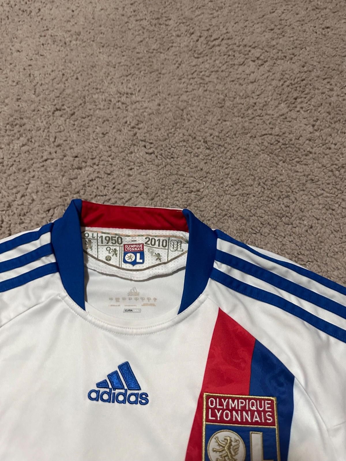 Adidas Olympique Lyonnais Lyon 2010/2011 Away Adidas Jersey Soccer Size US S / EU 44-46 / 1 - 4 Thumbnail