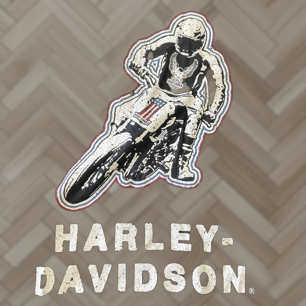 Harley Davidson Harley-Davidson Motorcycle Print Short Sleeve T Shirt Mens Large Black Size US L / EU 52-54 / 3 - 1 Thumbnail