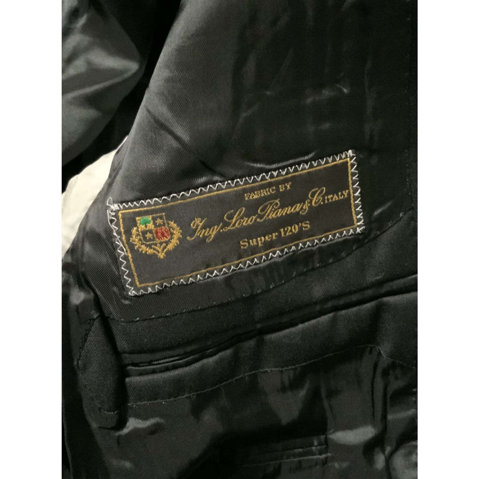 Loro Piana VINTAGE Loro Piana Super 120’s Lubiam Made In Italy Virgin Wool Blazer Jacket Blazer Men 38R Black Wool Blazer 3 Button Italy Size 38R - 5 Thumbnail