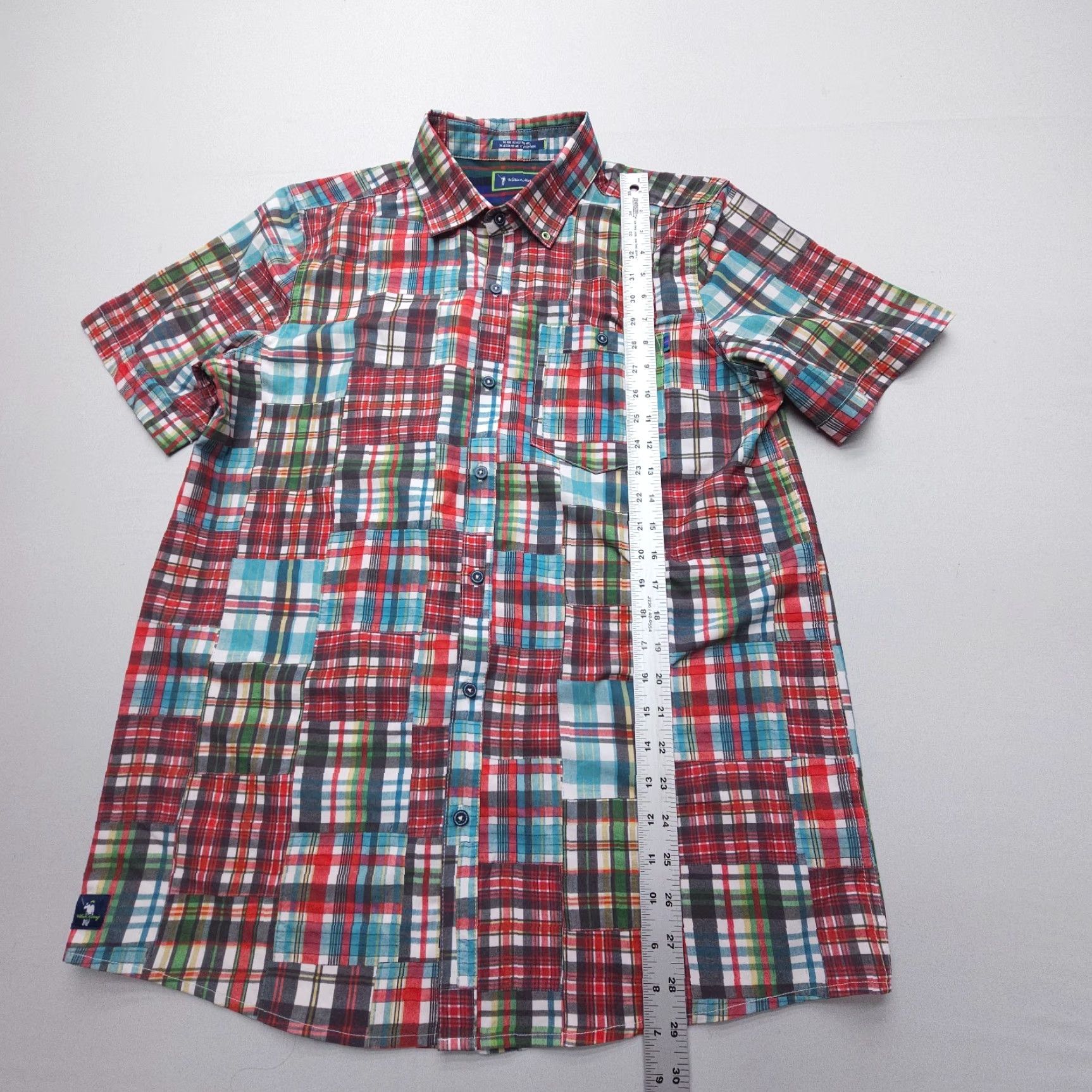 Vintage William Murray Button Up Shirt Mens Medium Plaid Light Stretch Golf Hiking Size US M / EU 48-50 / 2 - 5 Thumbnail