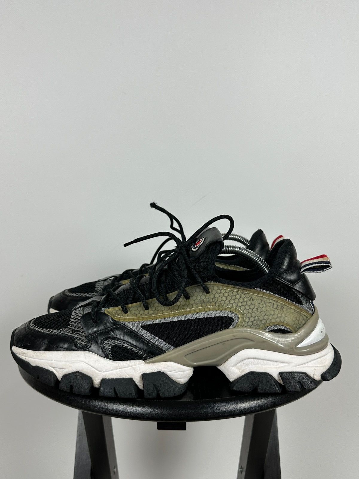 Moncler Moncler Trevor Scarpa Leather Low Top Sneakers Size US 9.5 / EU 42-43 - 4 Thumbnail