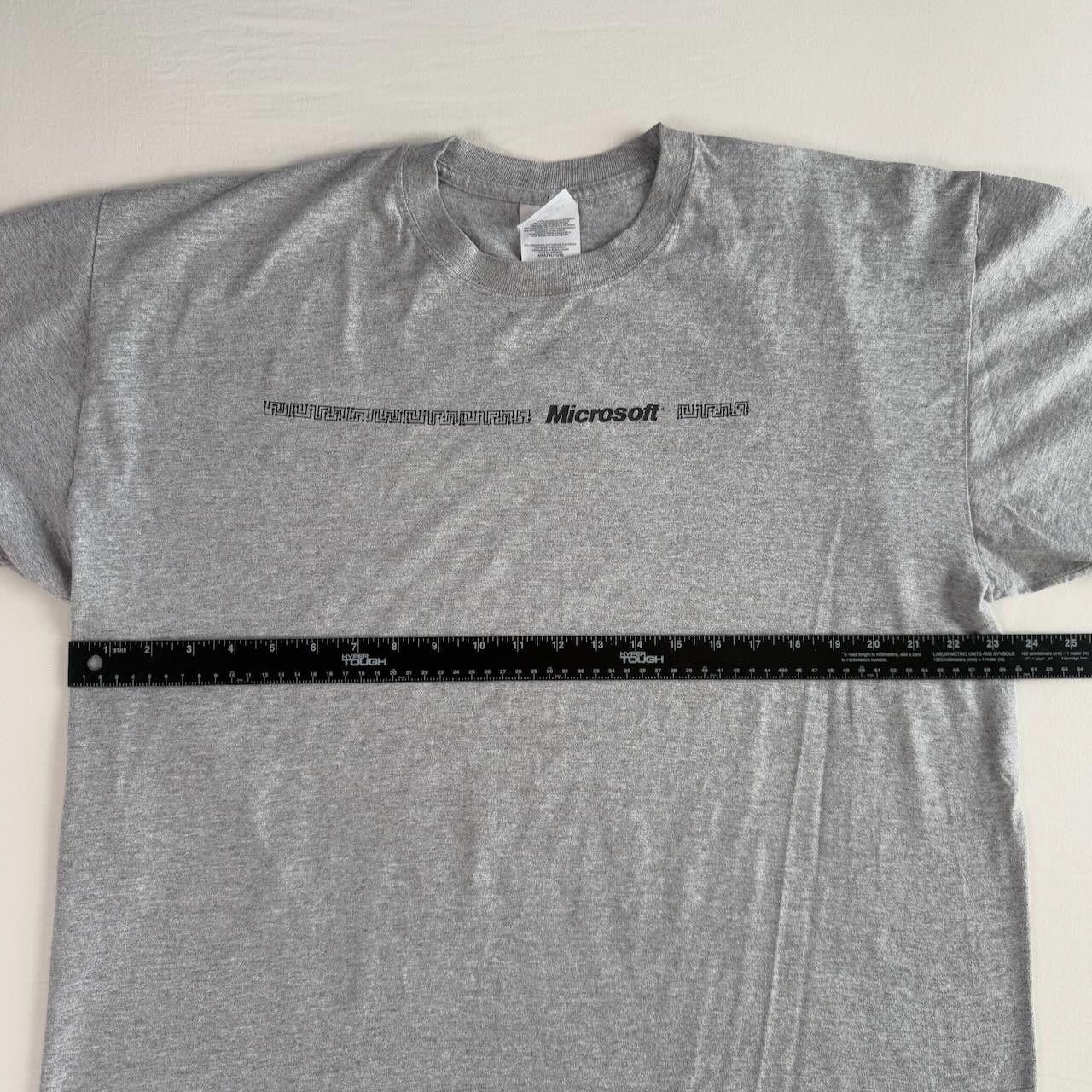 Microsoft Vintage Microsoft T-Shirt Gray Digital Corporate Logo XL Size US XL / EU 56 / 4 - 3 Thumbnail