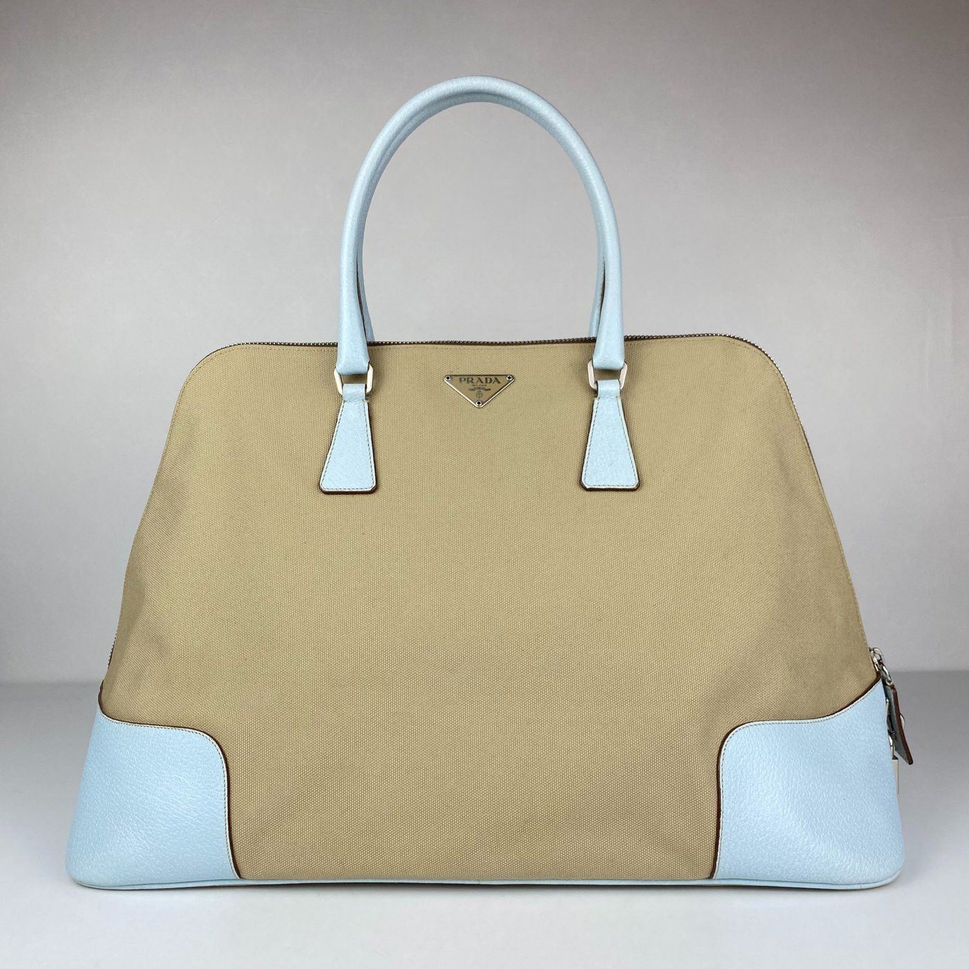 Prada Prada Vintage Canvas and Leather Bowler Bag Size ONE SIZE - 1 Thumbnail