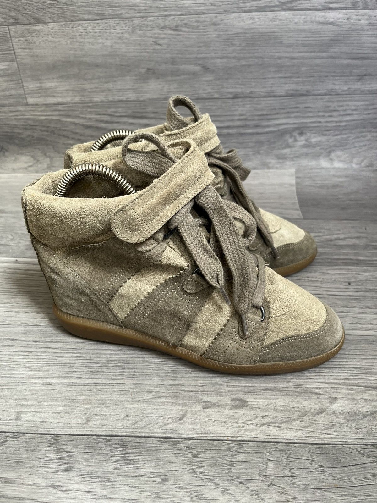 Isabel Marant Isabel marant bobby suede wedge sneakers sz 38 Size US 8 / IT 38 - 6 Thumbnail